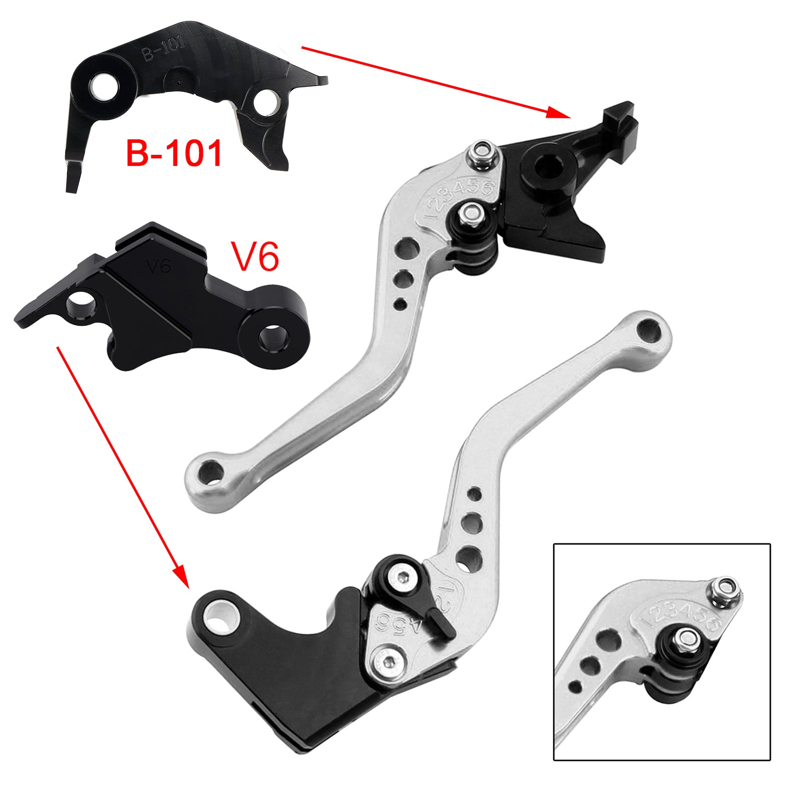 NEW Short Clutch Brake Lever fit for YAMAHA XSR900 XSR900GP MT-09 MT-09SP 24-25