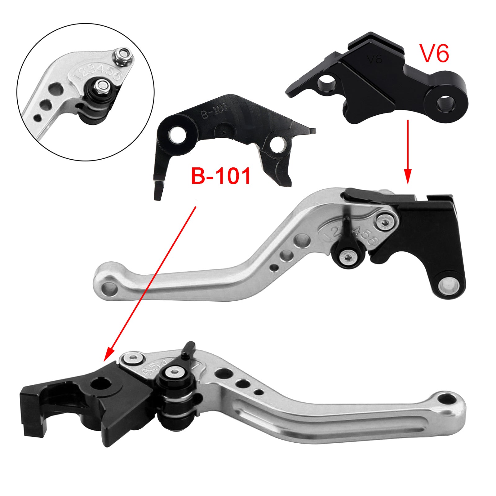 NEW Short Clutch Brake Lever fit for YAMAHA XSR900 XSR900GP MT-09 MT-09SP 24-25