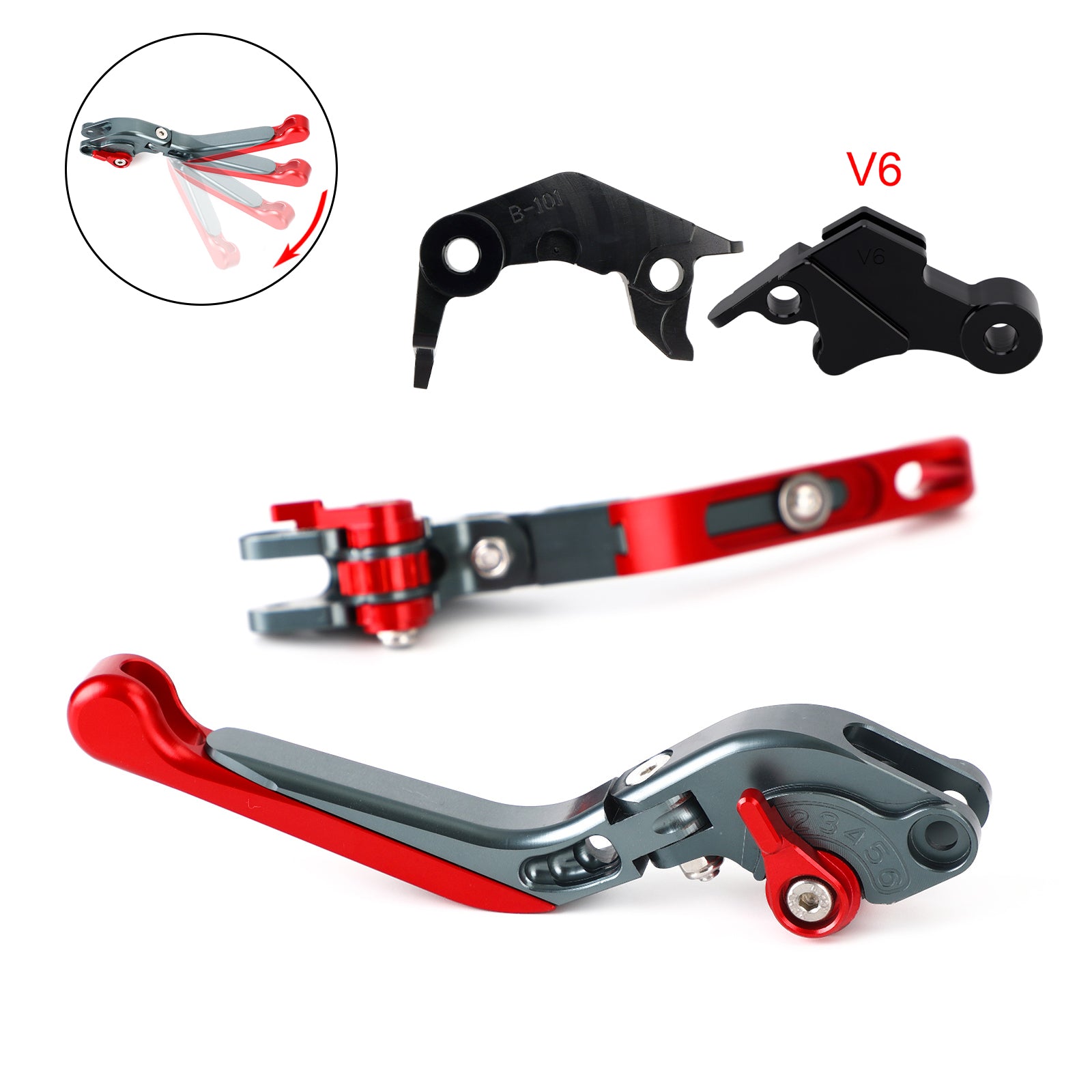 Adjustable Clutch Brake Lever fit for YAMAHA XSR900 XSR900GP MT-09 2024-2025