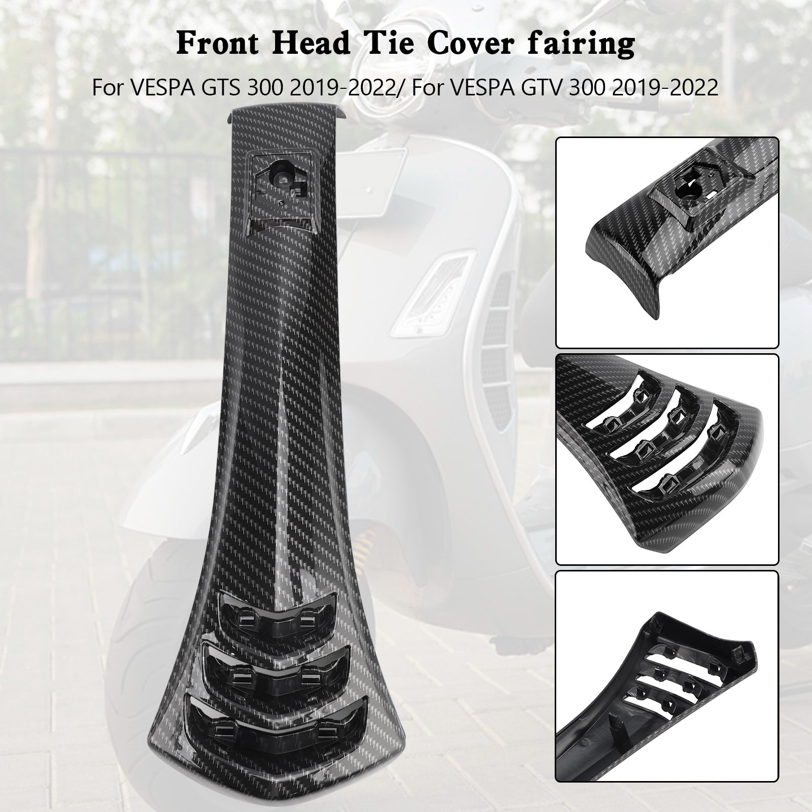 2019-2022 Vespa GTS300 GTV300 Steering Horn Head Cover fairing Tie