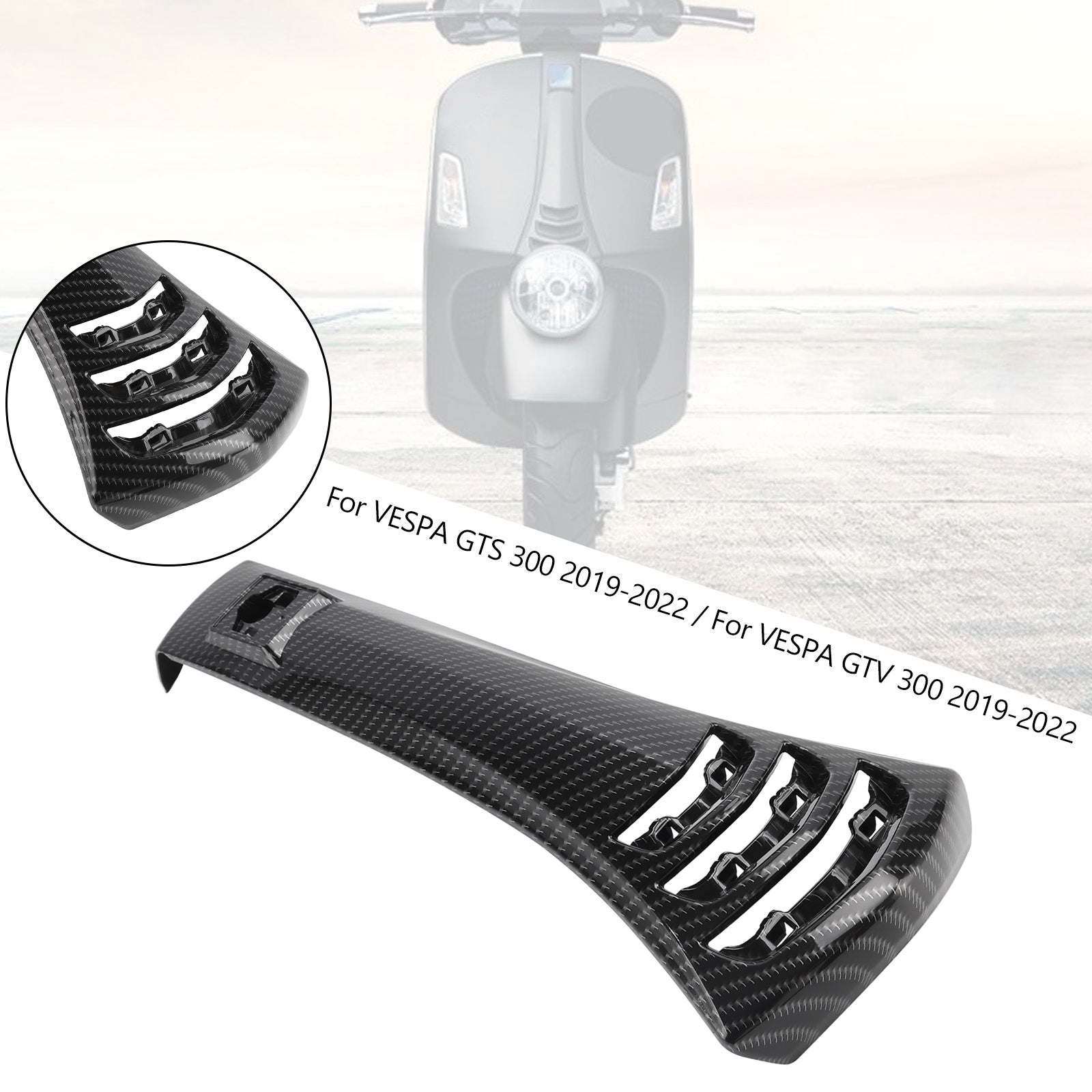 2019-2022 Vespa GTS300 GTV300 Steering Horn Head Cover fairing Tie