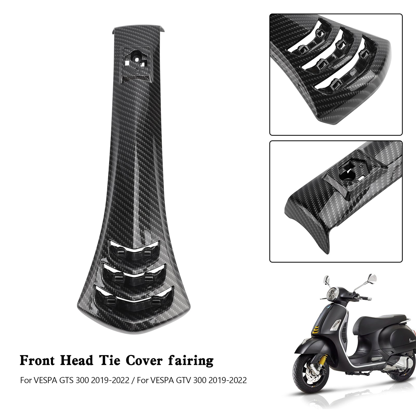 2019-2022 Vespa GTS300 GTV300 Steering Horn Head Cover fairing Tie