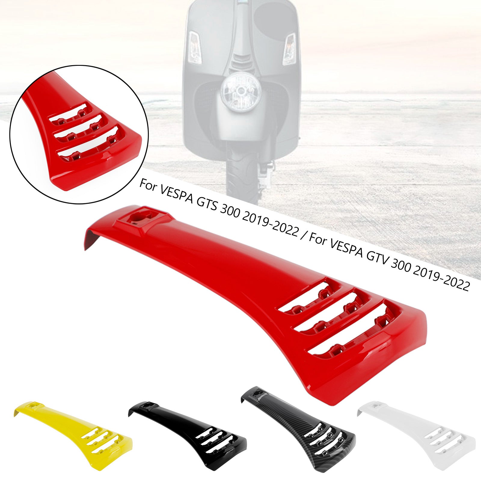 2019-2022 Vespa GTS300 GTV300 Steering Horn Head Cover fairing Tie