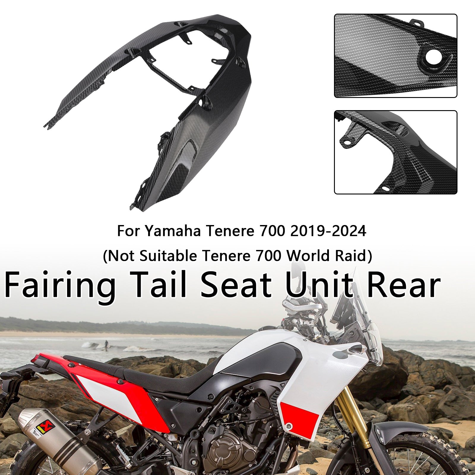 2019-2024 Yamaha Tenere 700 Fairing Tail Seat Unit Rear