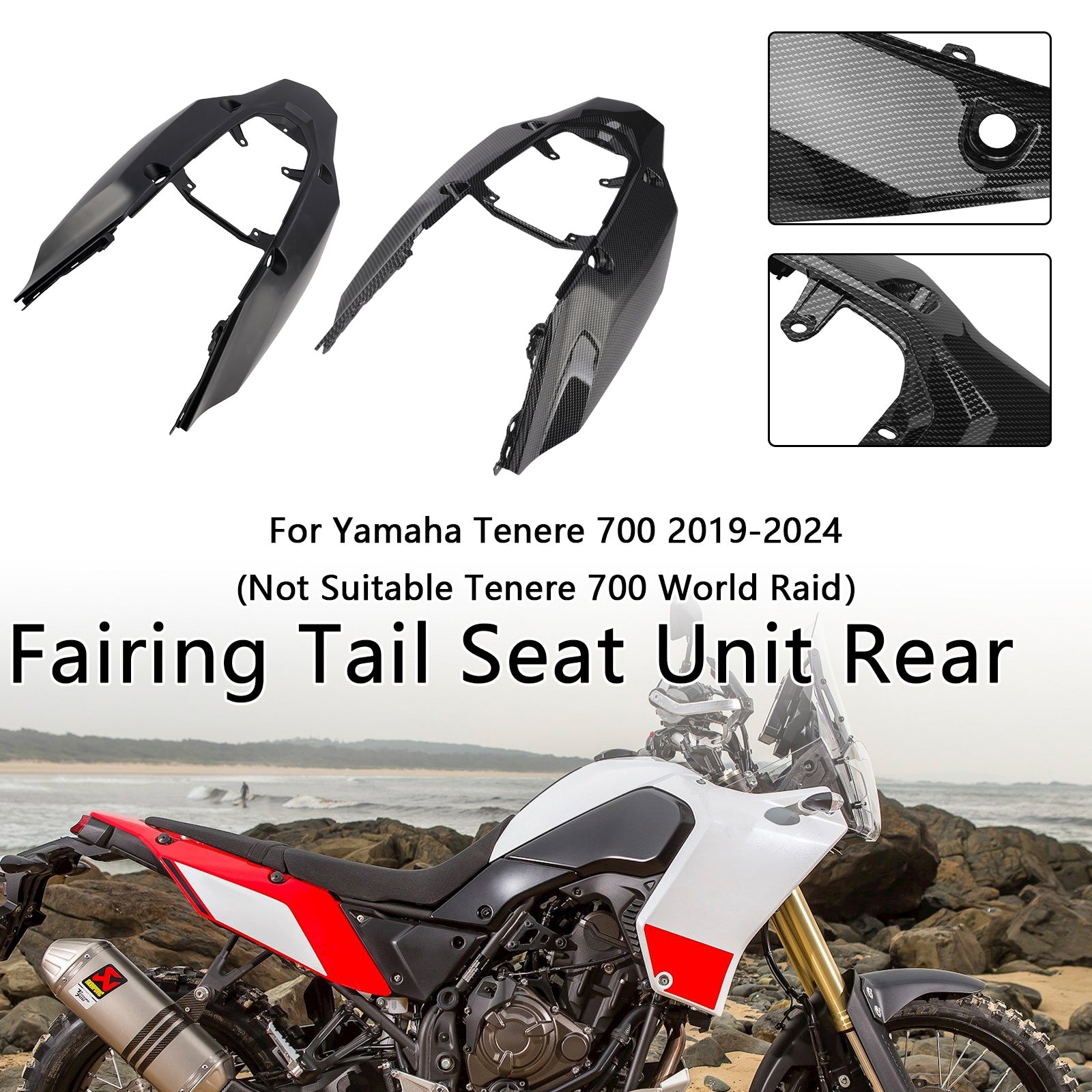 2019-2024 Yamaha Tenere 700 Fairing Tail Seat Unit Rear