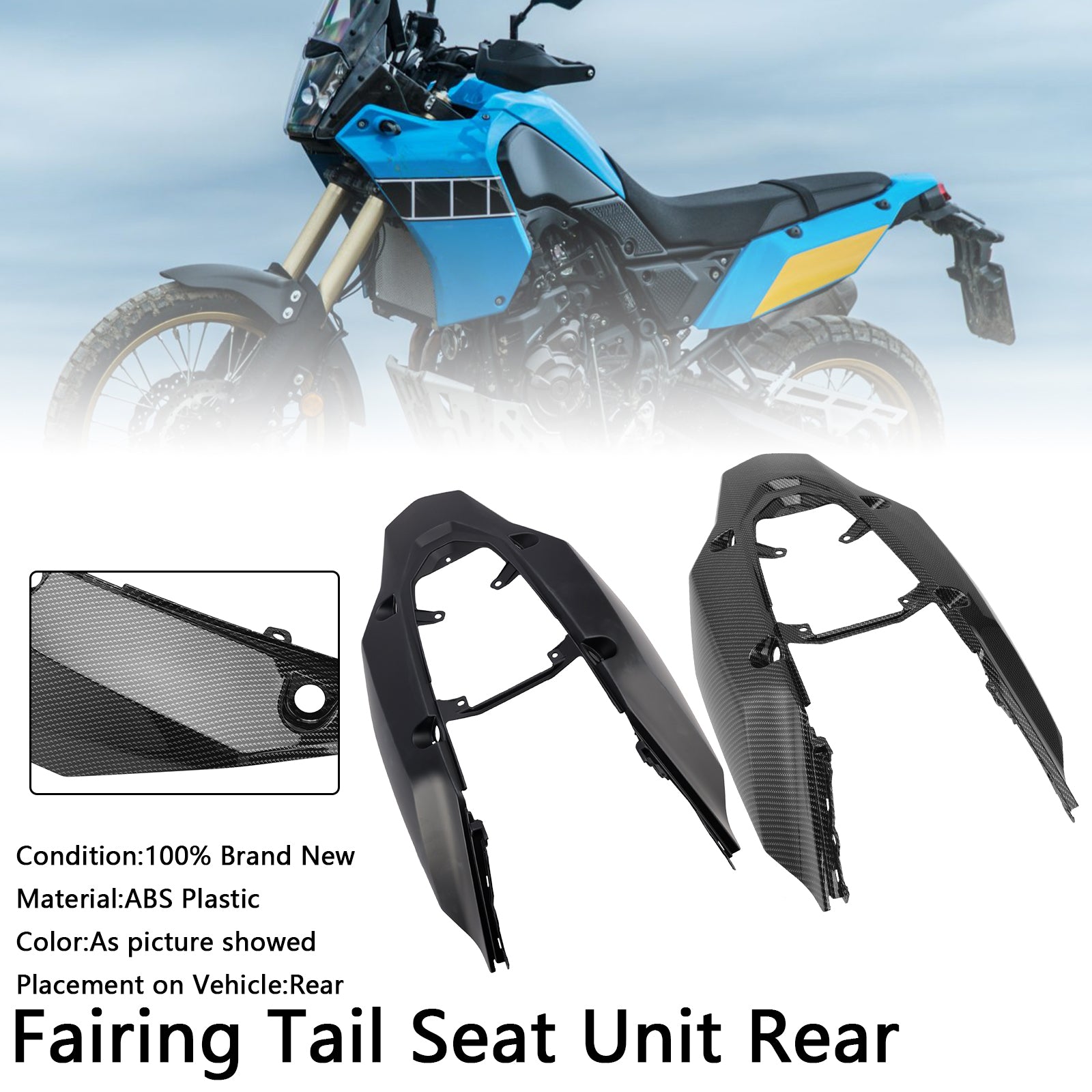 2019-2024 Yamaha Tenere 700 Fairing Tail Seat Unit Rear