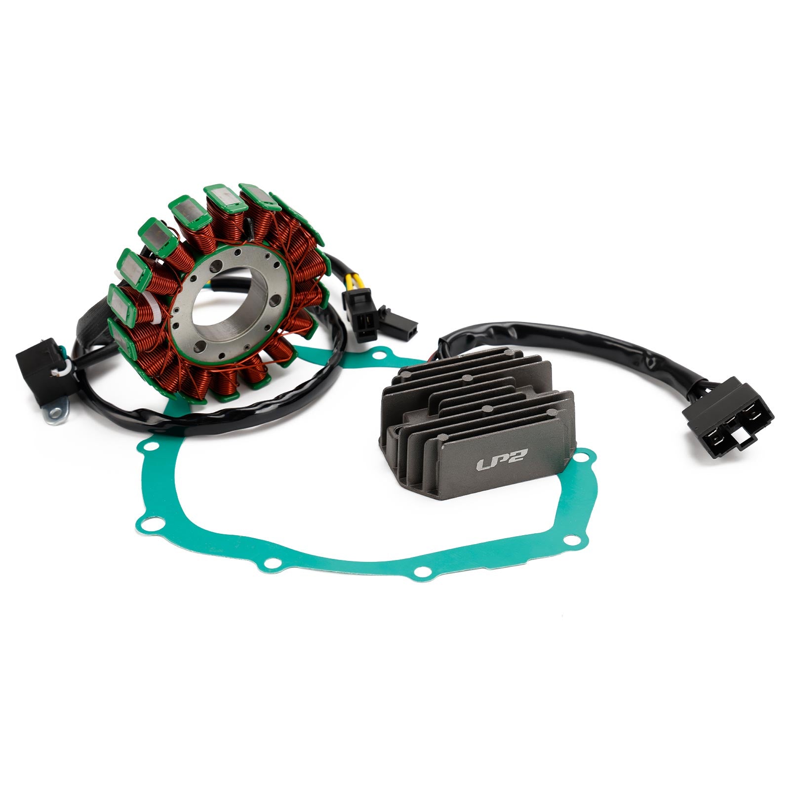 Magneto Coil Stator + Voltage Regulator + Gasket Assy For Suzuki SV 400 650 SV650S 1999-2002