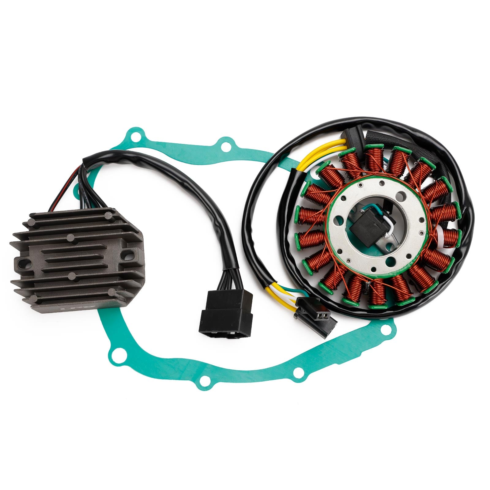 Magneto Coil Stator + Voltage Regulator + Gasket Assy For Suzuki SV 400 650 SV650S 1999-2002