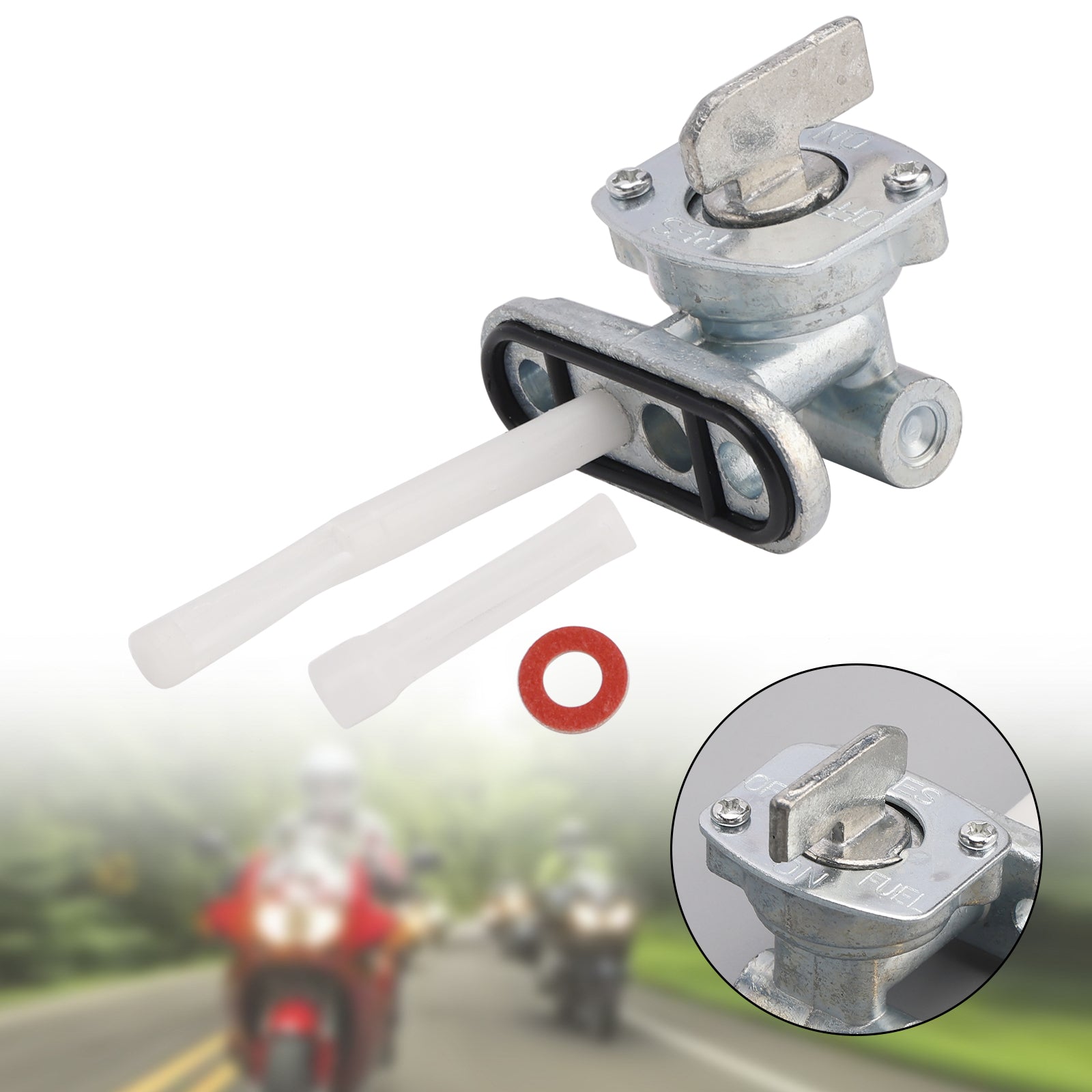 Gas Tank Fuel Cock Valve Petcock fit for Yamaha YZF R1 XJ900 YZ80 4KM-24500-00