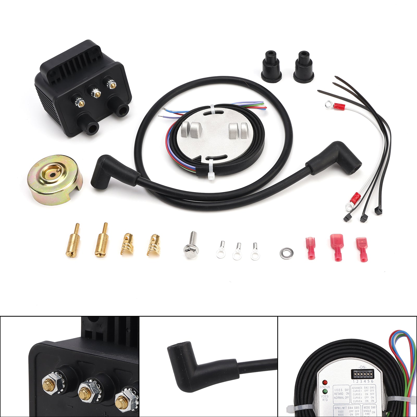 53-660 for Big Twin Models 1970-1999 Double Fire Electronic Ignition Kit