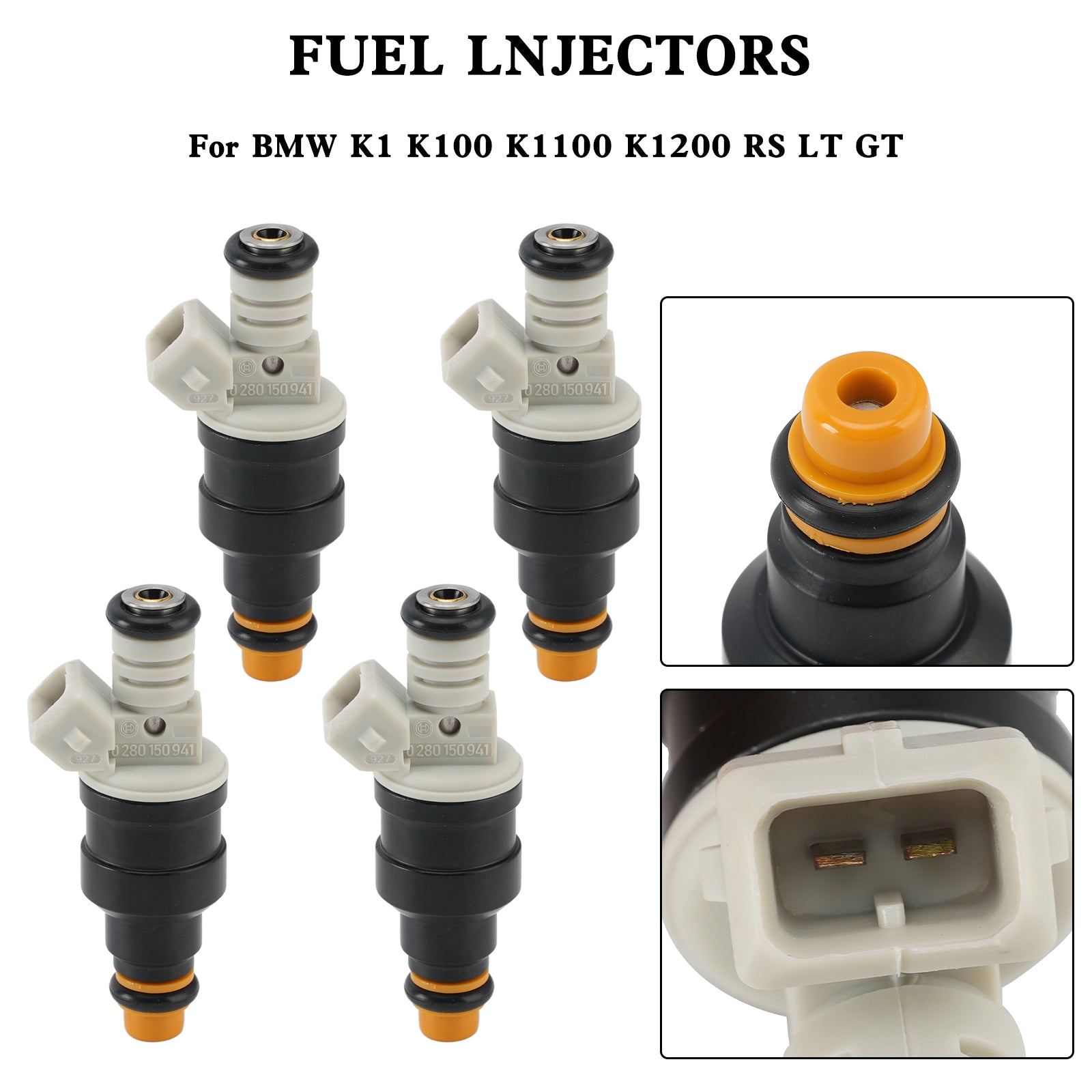 4PCS Motorcycle Fuel Injector 0280150705 For BMW K1 K100 K1100 K1200 RS LT GT