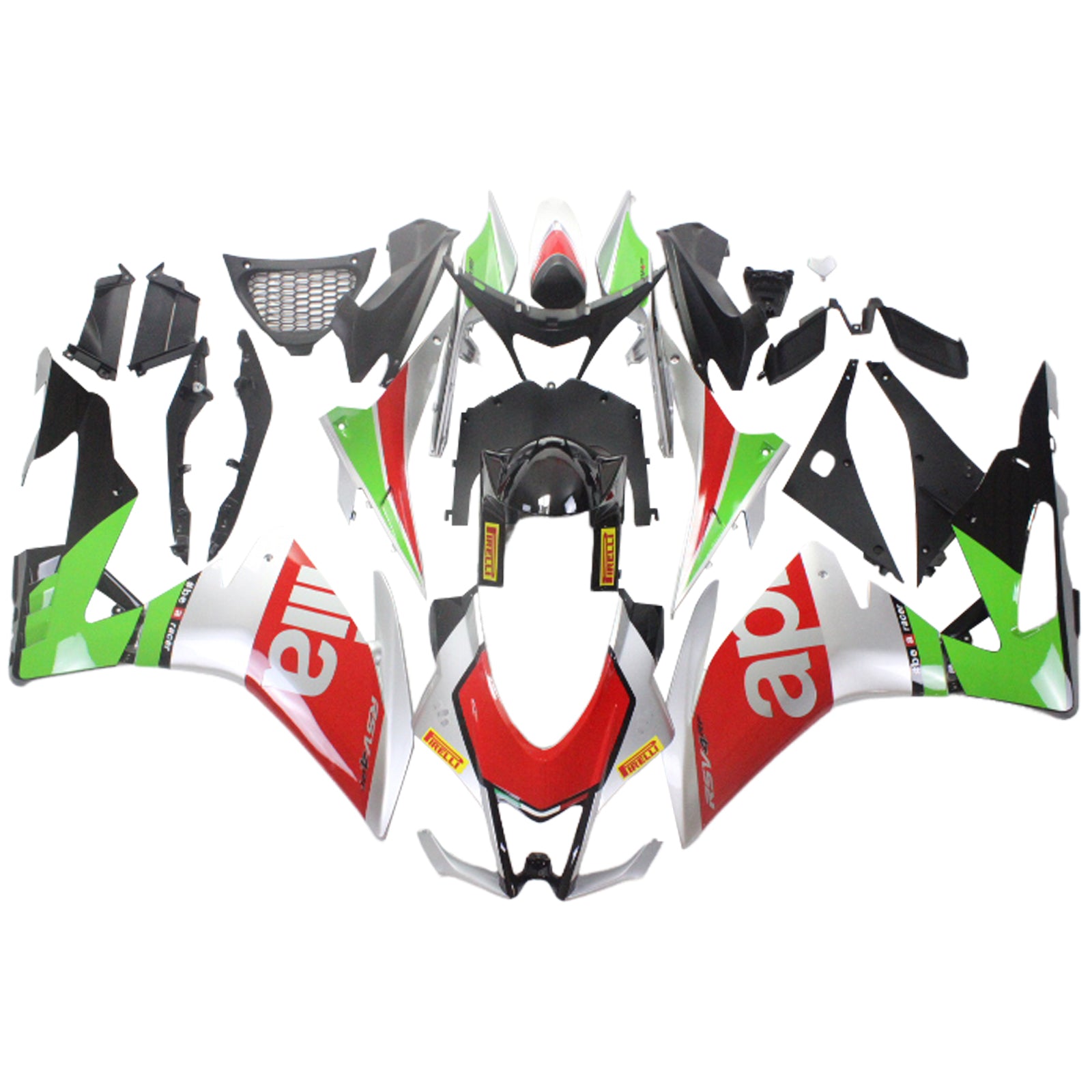 2016-2018 Aprilia RSV4 1000 Amotopart Kit de carénage d'injection carrosserie plastique #107