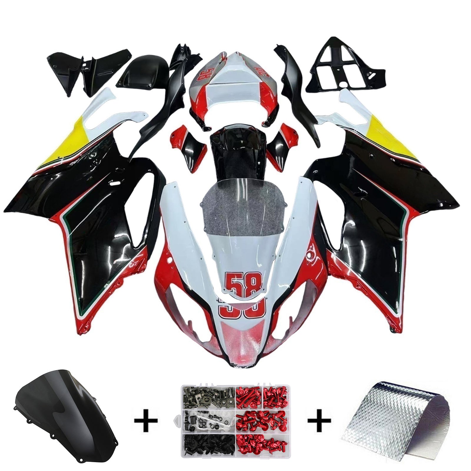 2003-2006 Aprilia RSV1000 kuipset carrosserie kunststof