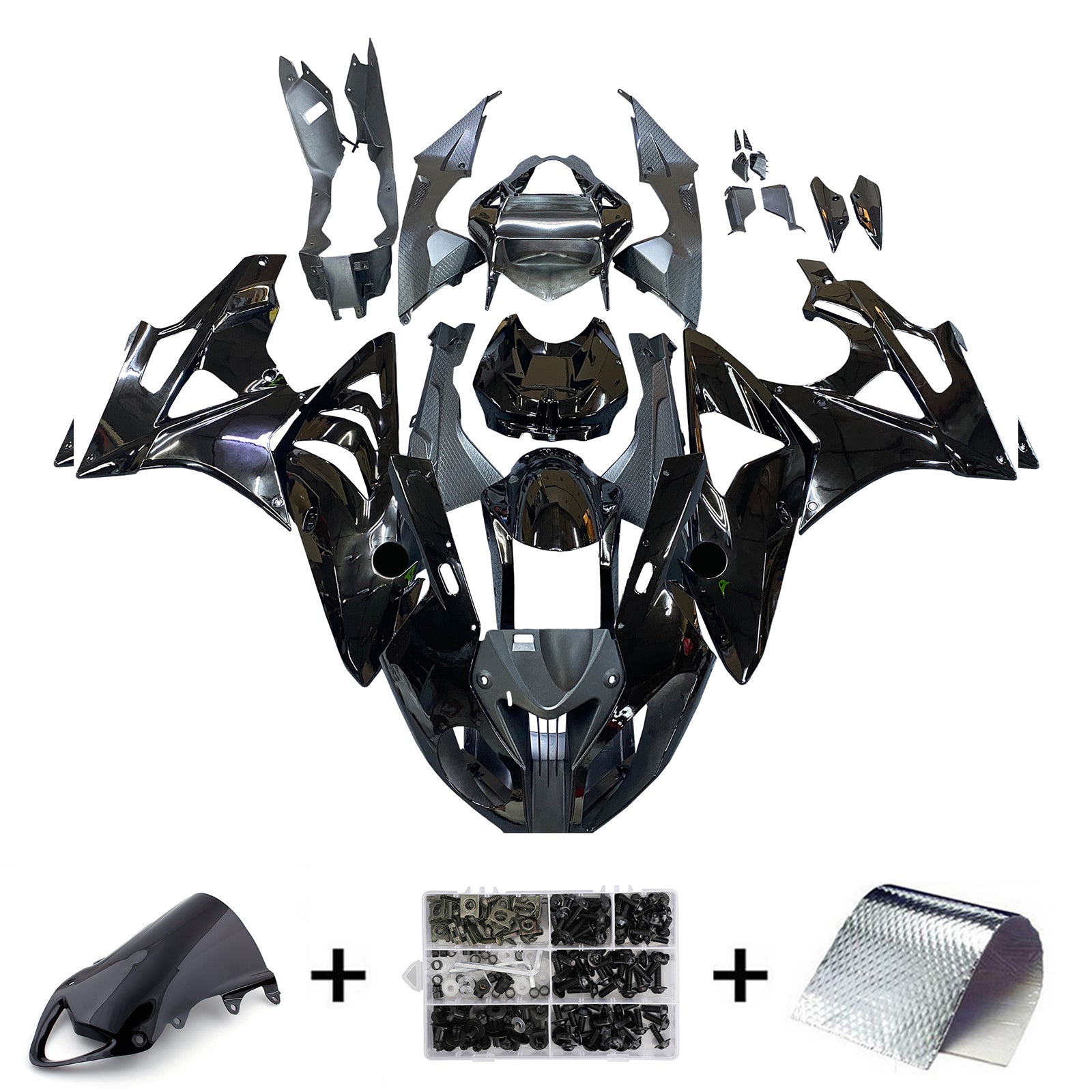 2009-2014 BMW S1000RR Bodywork Fairing ABS Injeção moldagem 3# genérico