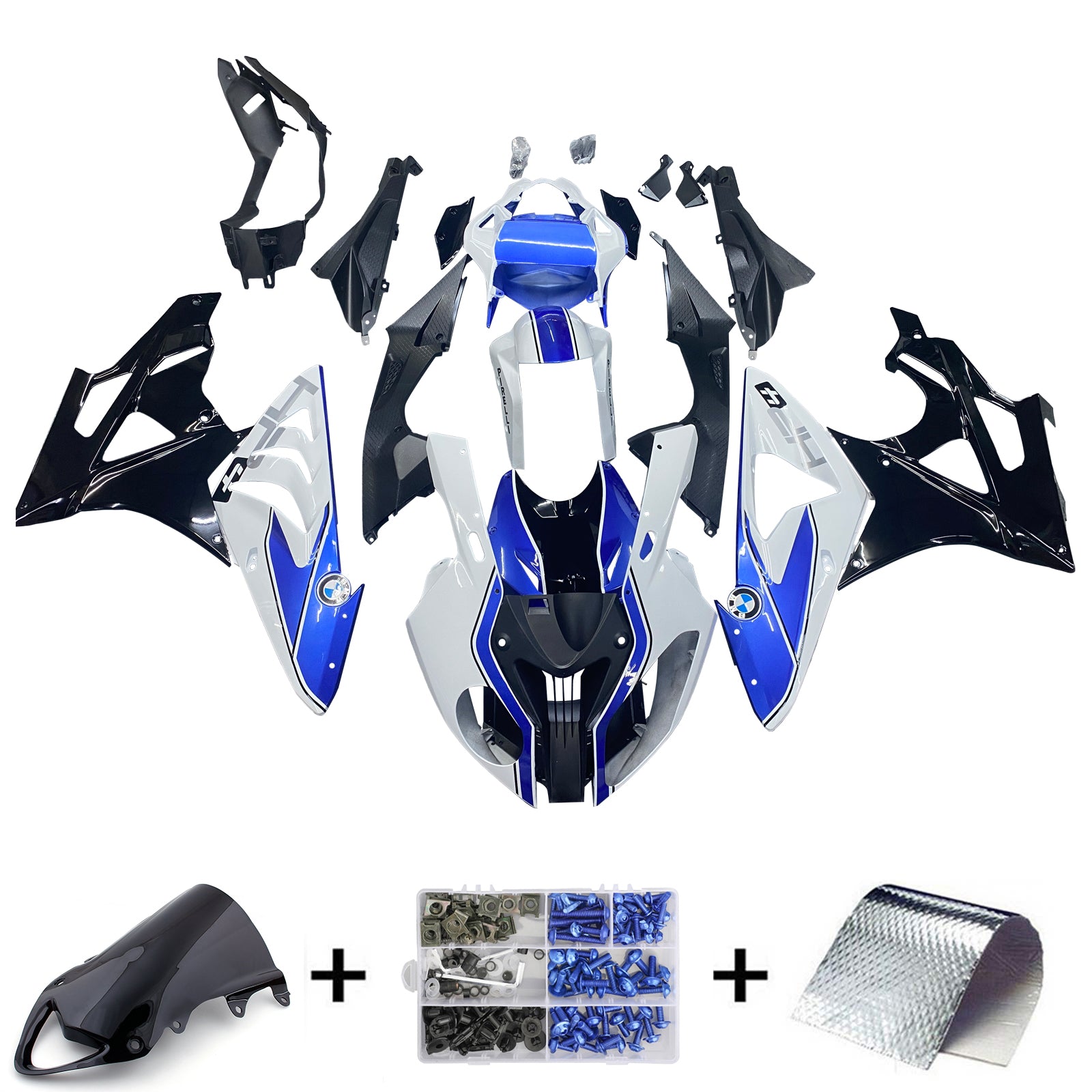 2009-2014 BMW S1000RR Injection Fairing Kit Bodywork Plastic ABS