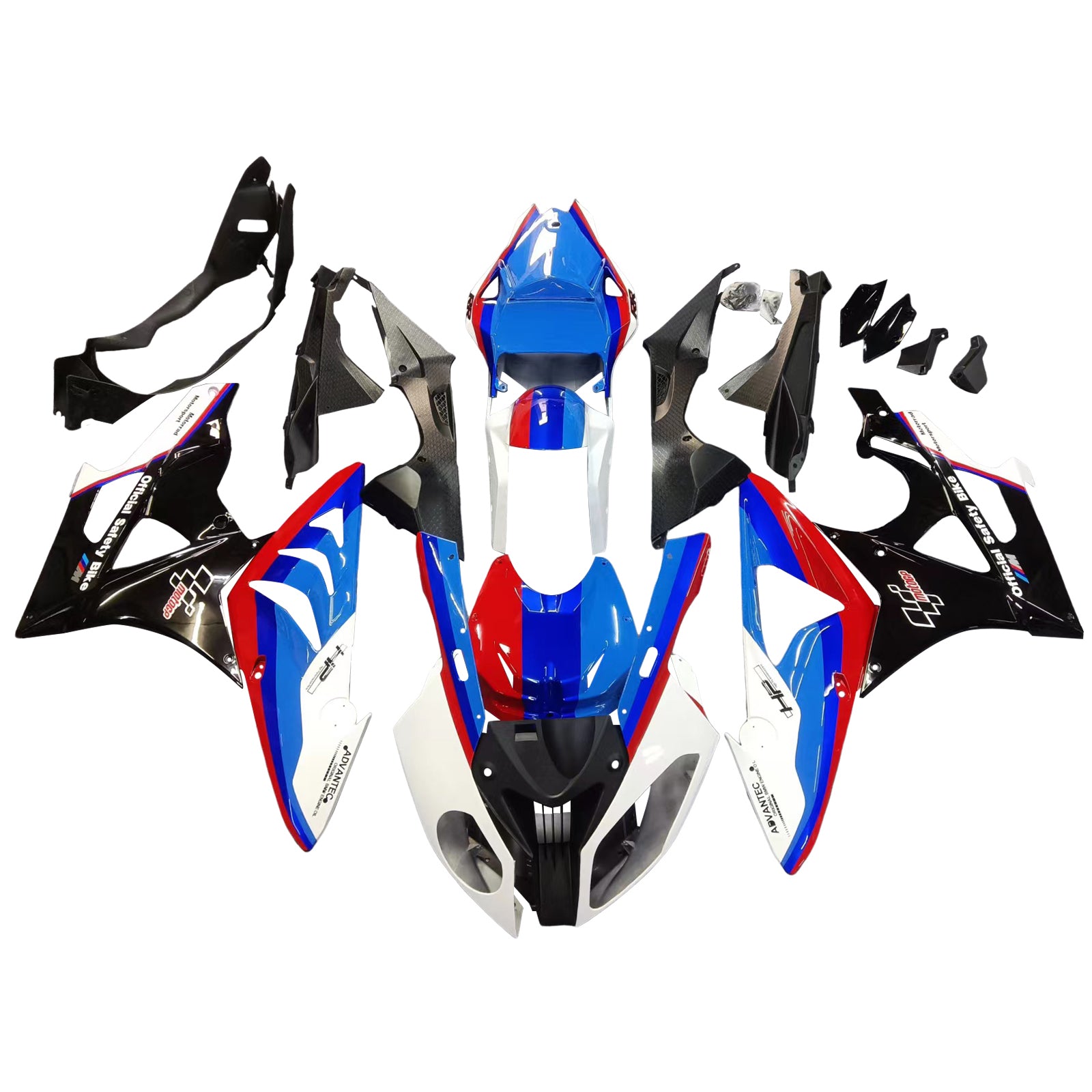 2009-2014 BMW S1000RR Injection Fairing Kit Karosseri Plast ABS Generisk