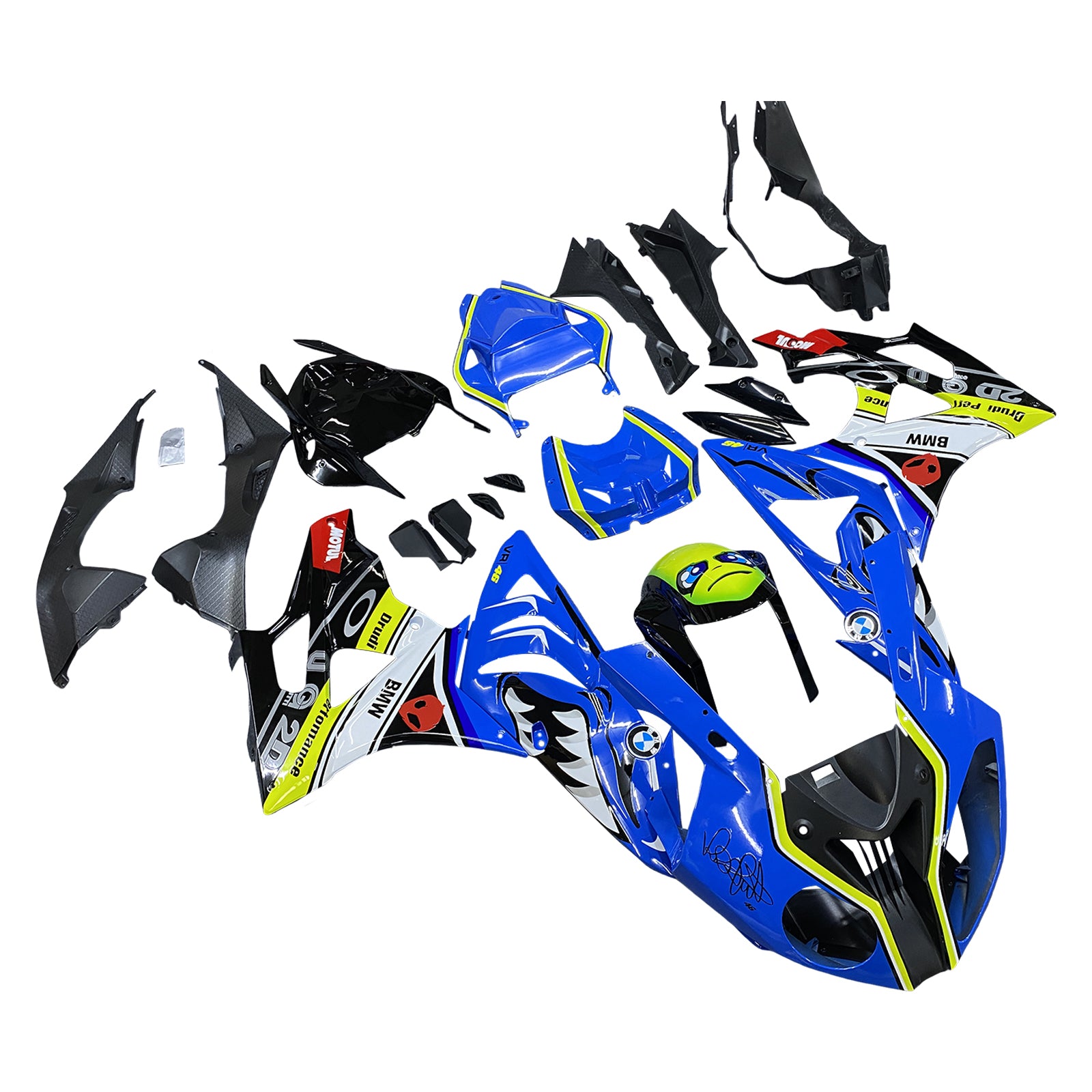 2009-2014 BMW S1000RR Kit de carénage carrosserie plastique ABS