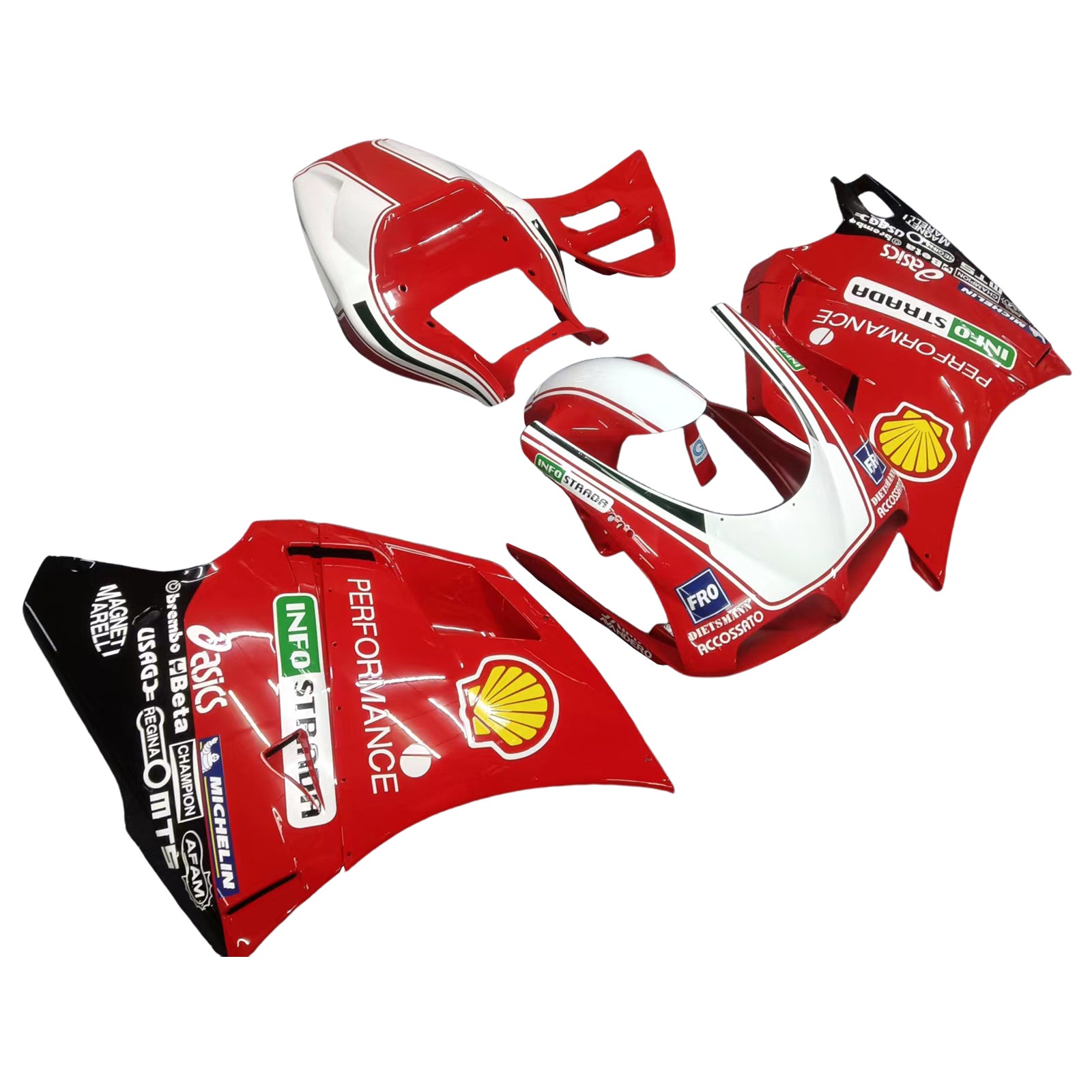 1996-2002 Ducati 996/748 Amotopart Fairing Kit Bodywork ABS #11