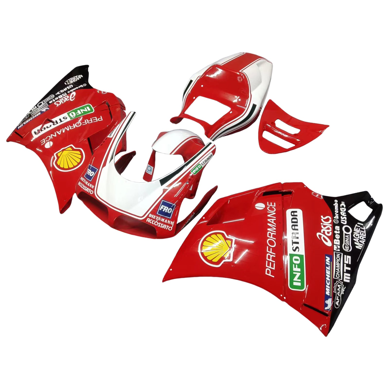 1996-2002 Ducati 996/748 Amotopart Fairing Kit Bodywork ABS #11