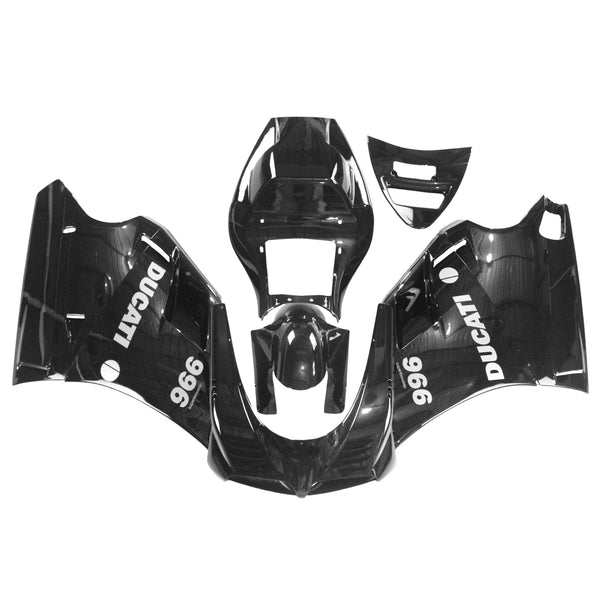 Amotopart Ducati 1996-2002 996/748 geheel zwarte kuipset