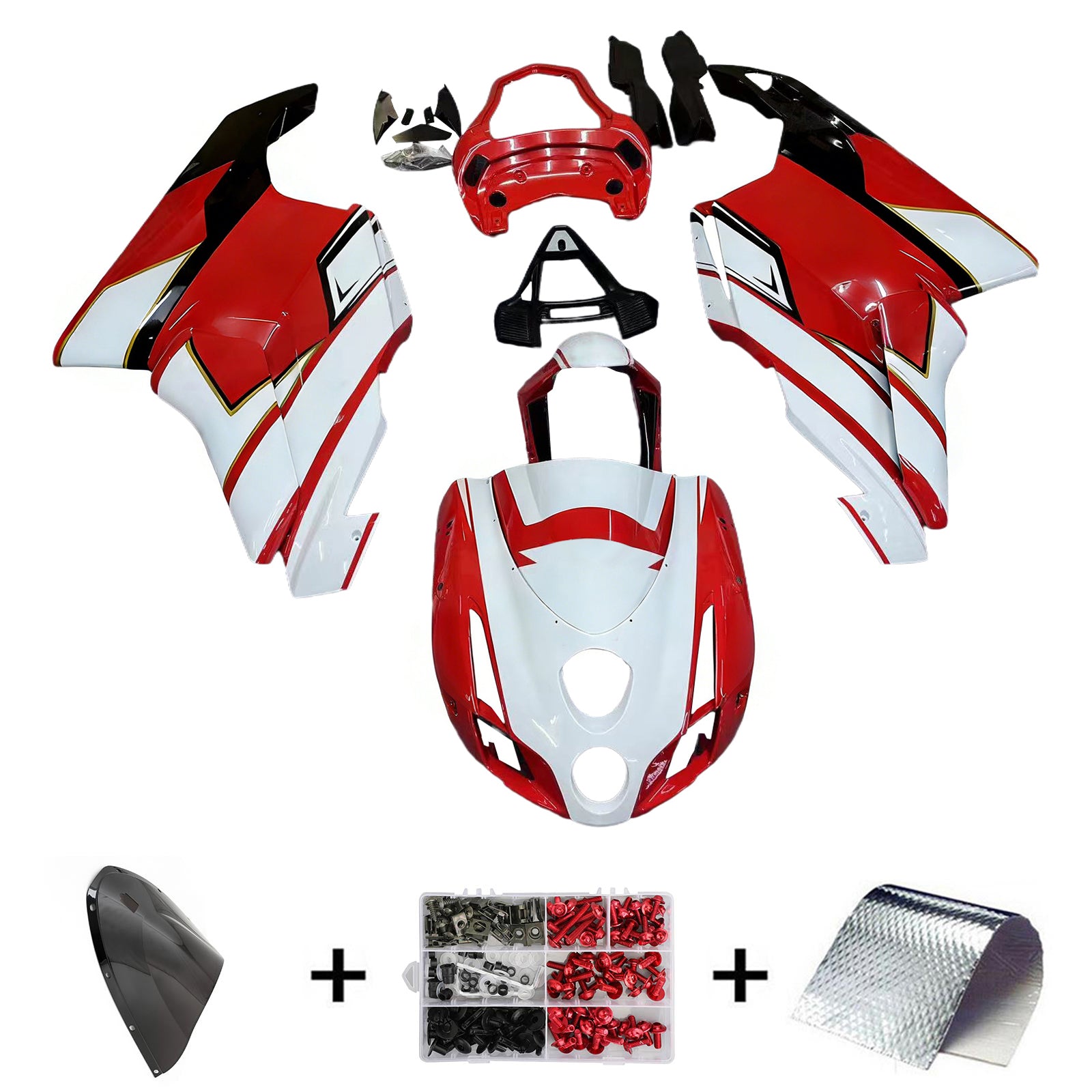 2003-2004 Ducati 999 749 Kit de carenado Carrocería ABS