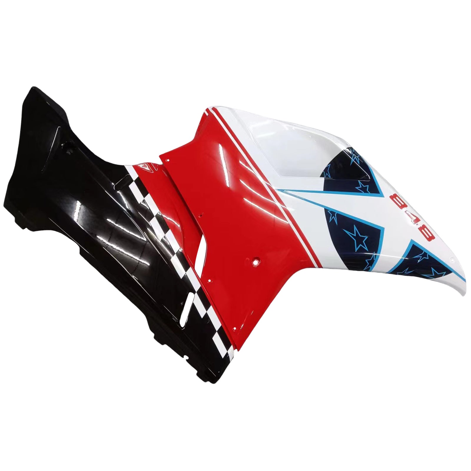 2007-2012 Ducati 1098/1198/848 Red Black Bodywork Fairing ABS Injection Mold 15# Generic