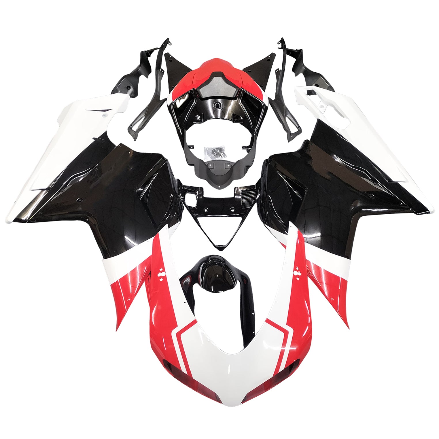 2007-2012 Ducati 1098/1198/848 Rouge Noir Carénage Carénage ABS Moulage par Injection 16# Générique