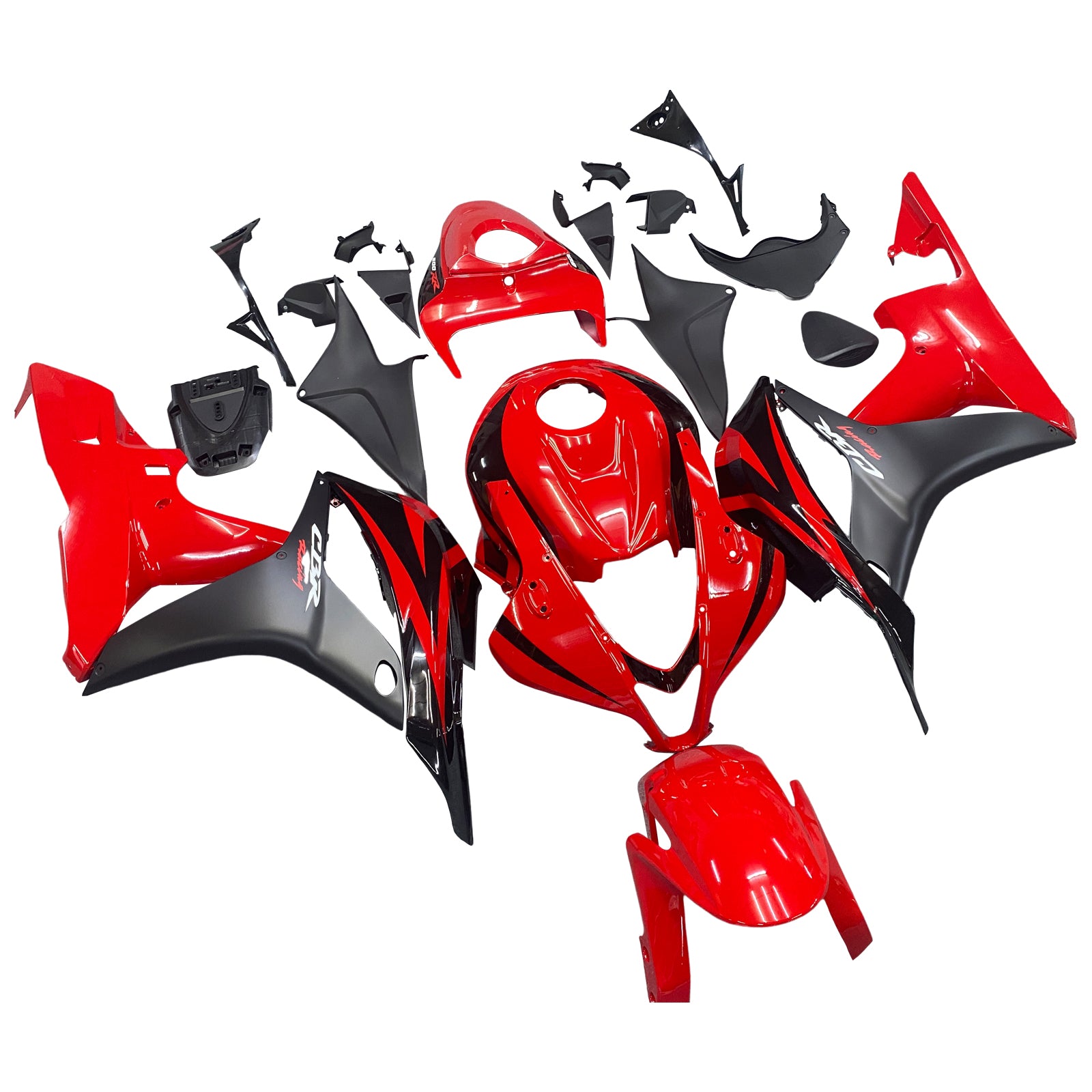 2007-2008 Honda CBR600RR Red Amotopart Fairing Kit