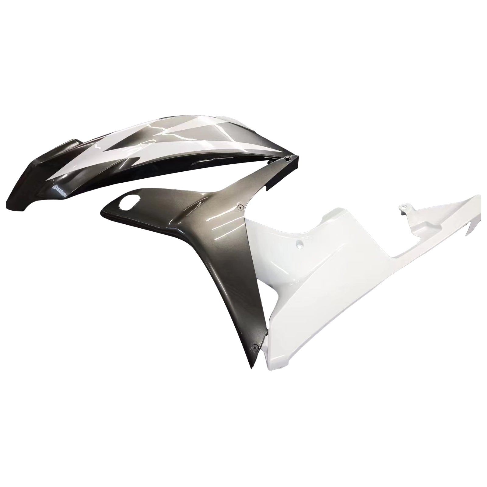 2007-2008 Honda CBR600RR White Black Generic Fairing Kit