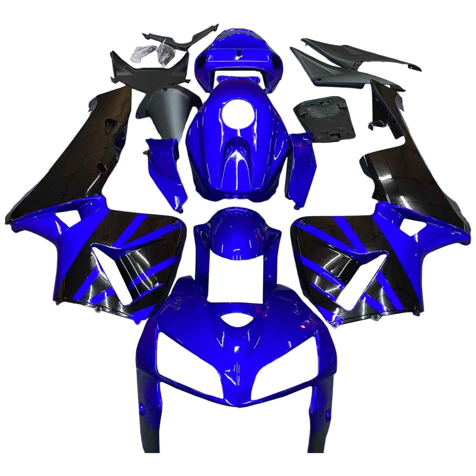 2005-2006 Honda CBR600RR Fairing Blue Black Kit