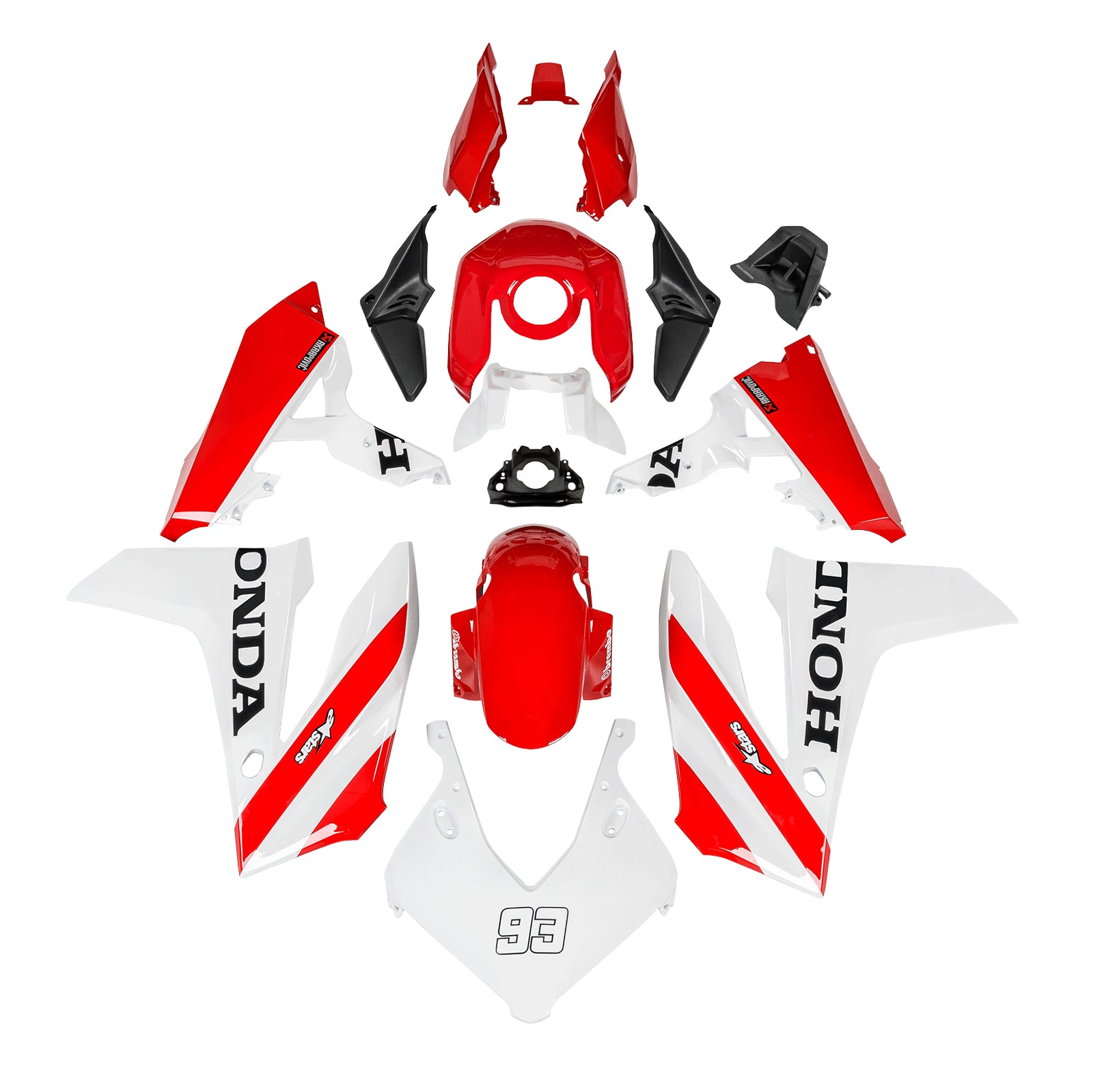 Kit de carenado de carrocería de plástico ABS de inyección para Honda CBR650R 2024-2025