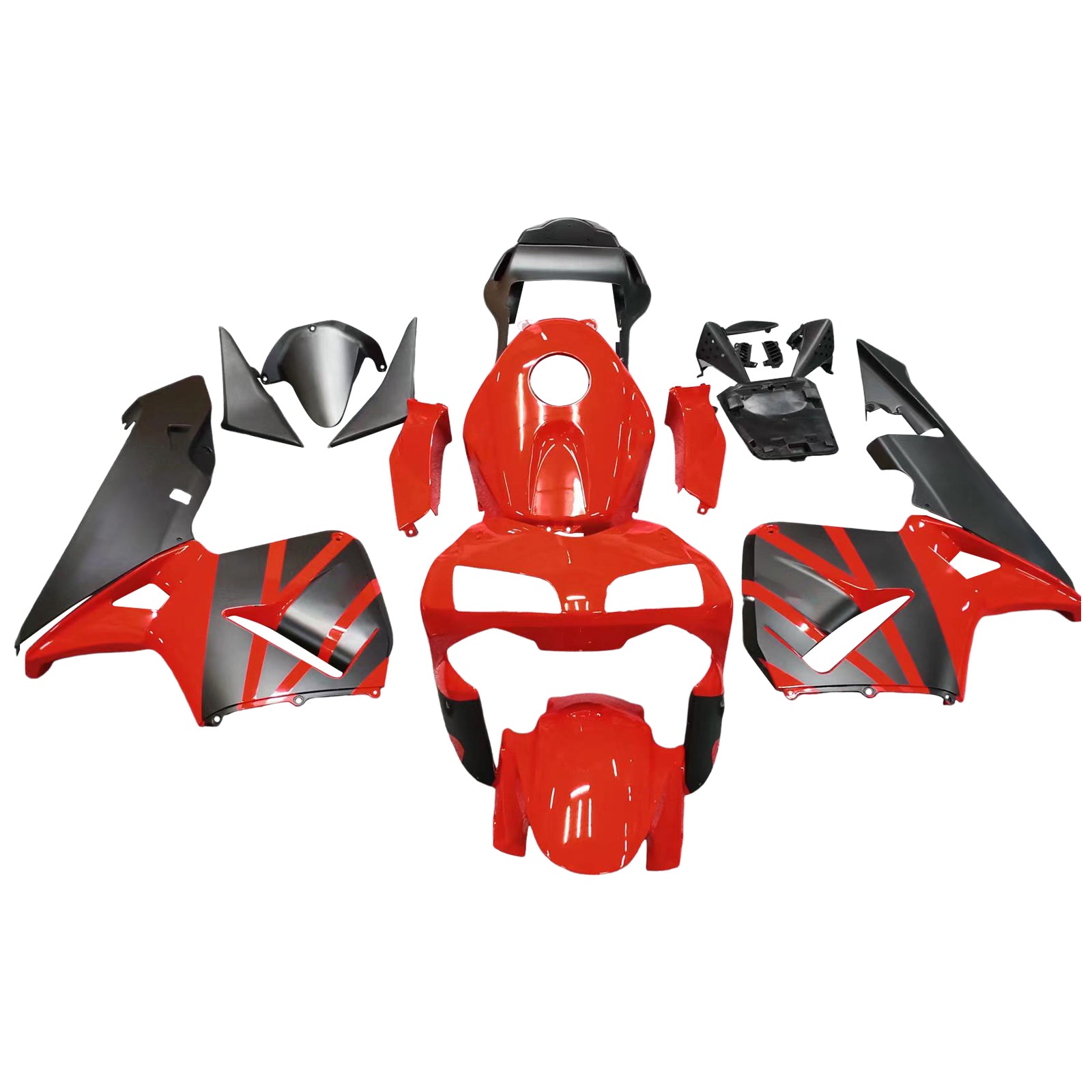 2003-2004 Honda CBR 600 RR Amotopart Fairings Red & Black Honda Racing Customs Fairing