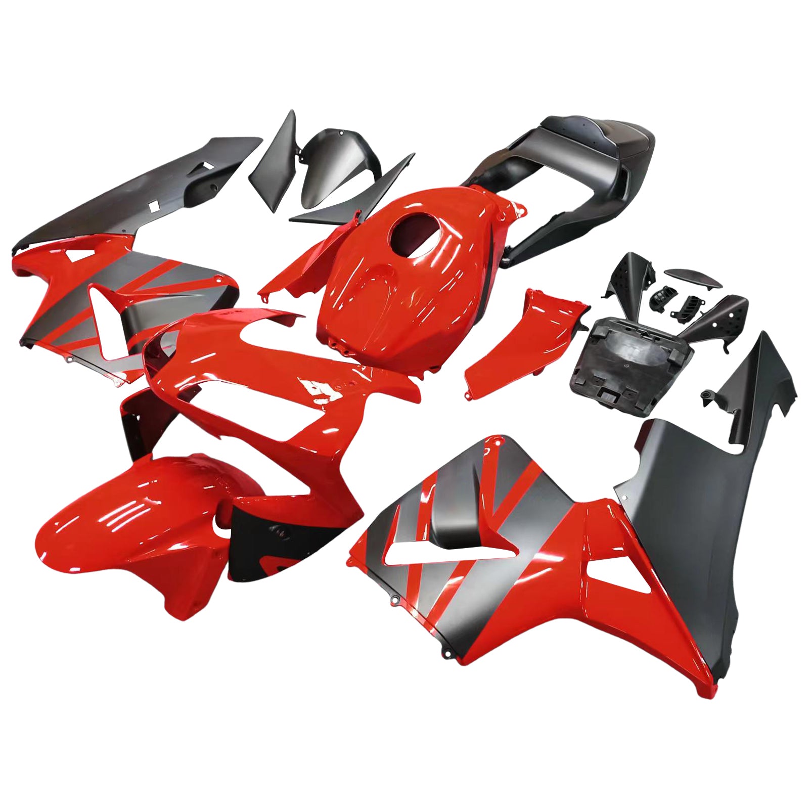 Carenados 2003-2004 Honda CBR 600 RR Rojo & Honda Racing negro genérico