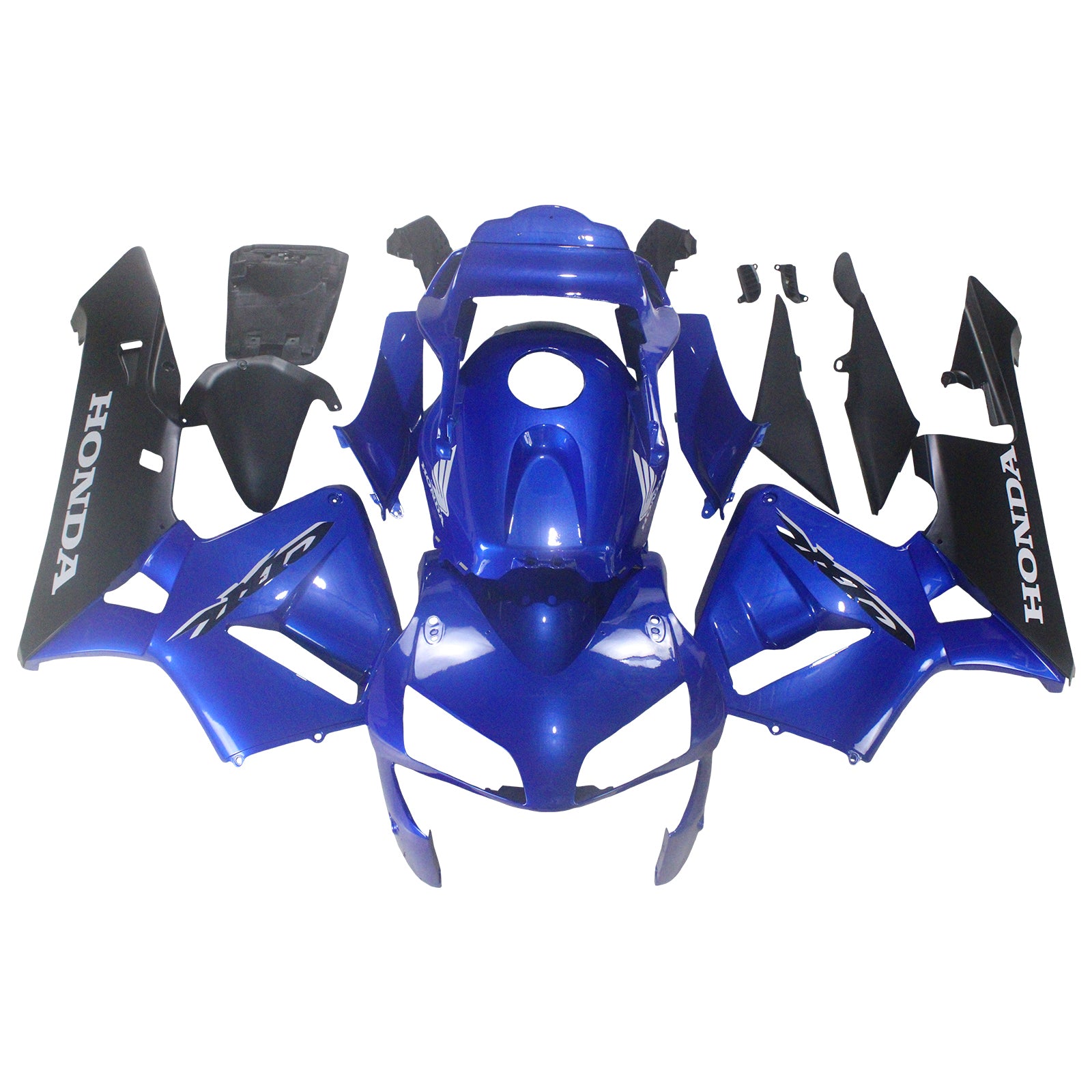 2003-2004 Honda CBR 600 RR Blue & Black CBR Racing Fairings Generic