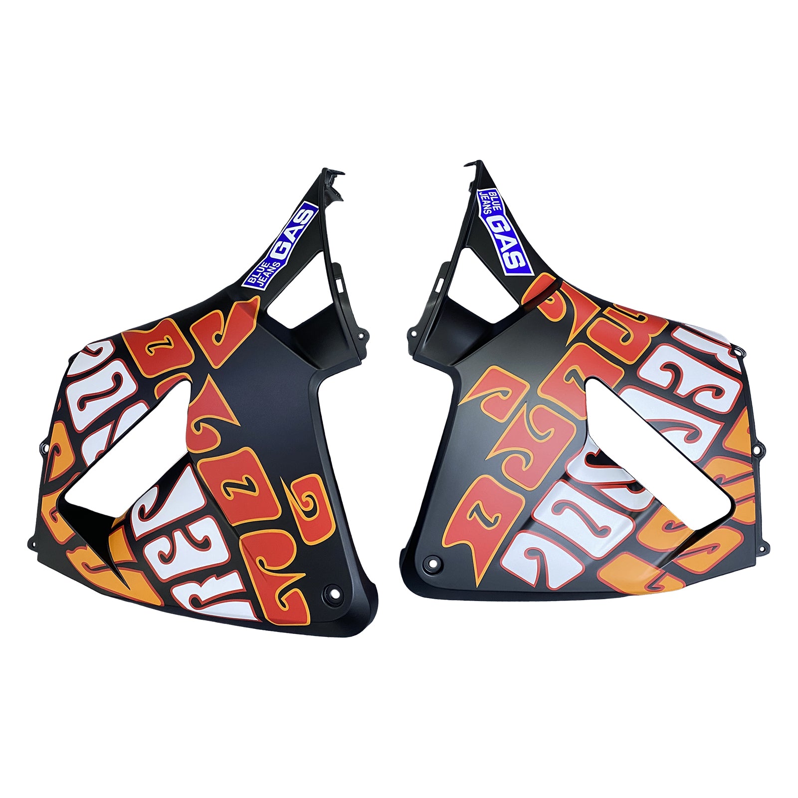 2003-2004 HONDA CBR 600 RR BLAT BLACT Valentino Rossi Moto Racing Fairings Genérico