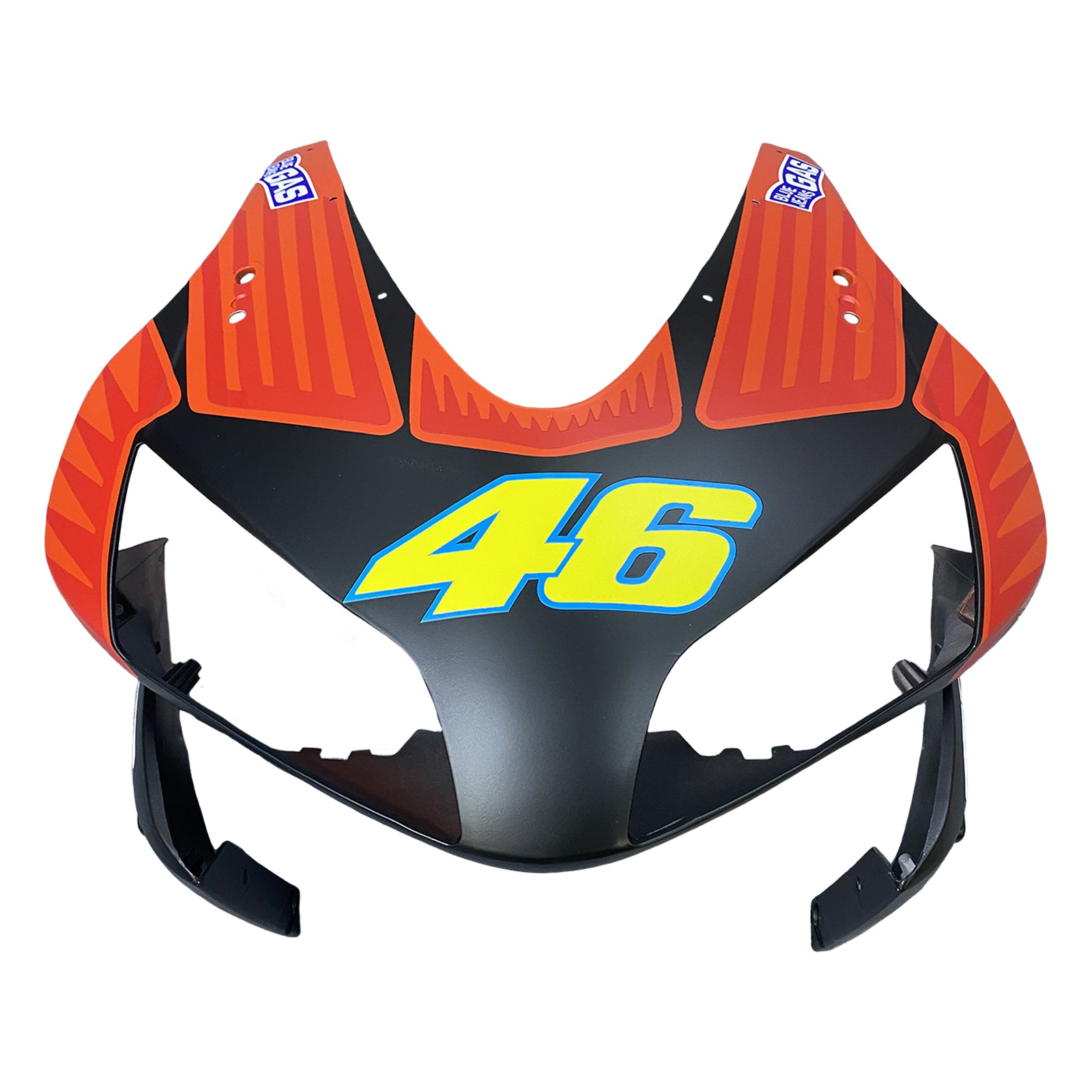 Fairings 2003-2004 Honda CBR 600 RR Black Matte Valentino Rossi Moto Racing Generic