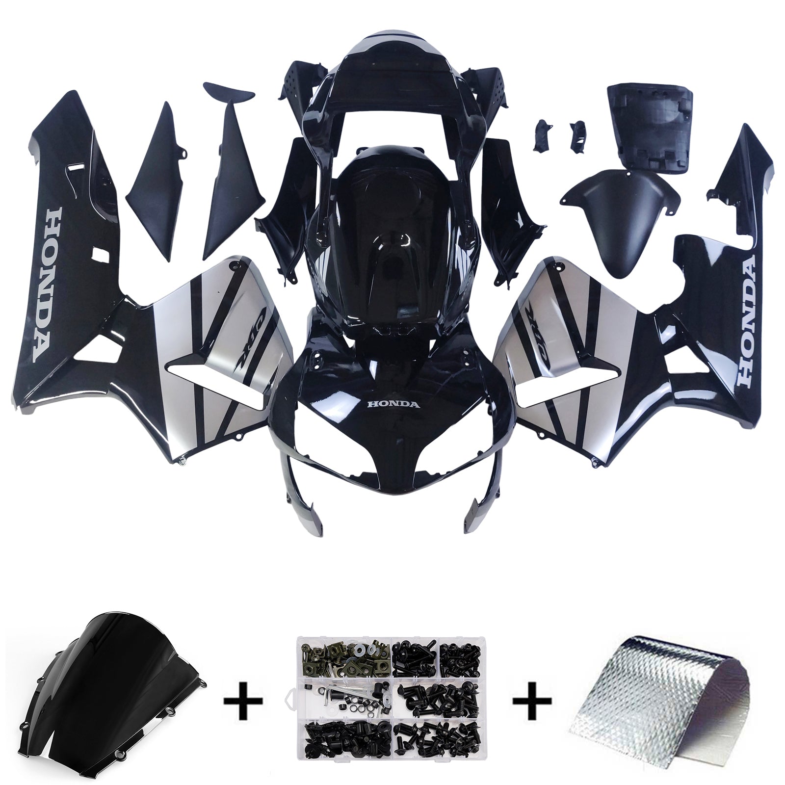 2003-2004 Honda CBR600 Fairing Black Kit
