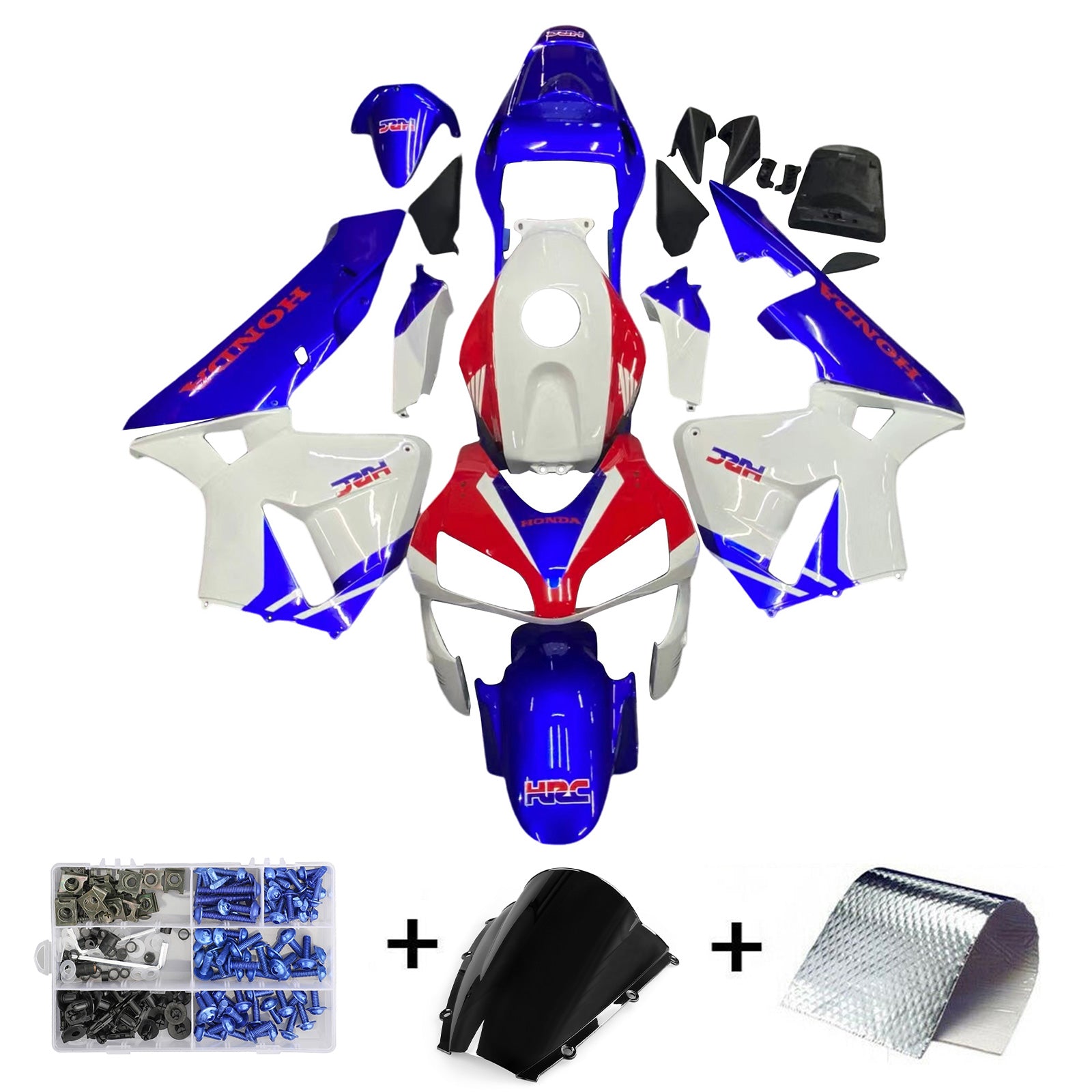 2003-2004 CBR600RR Multi-Color Bodywork Fairing ABS Injection Molded Plastics 39# Generic