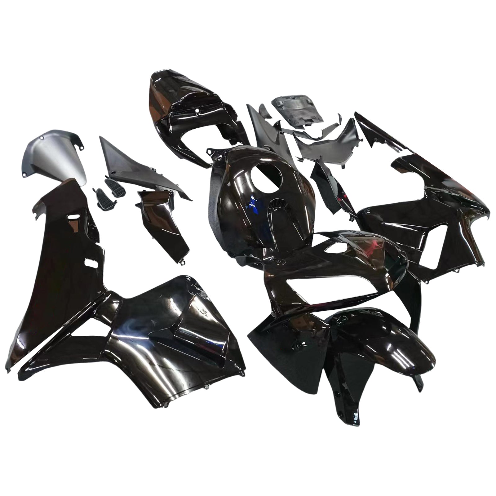 2005-2006 CBR600RR Failing Bodining Faining Black ABS Injeção de plásticos moldados Conjunto genérico