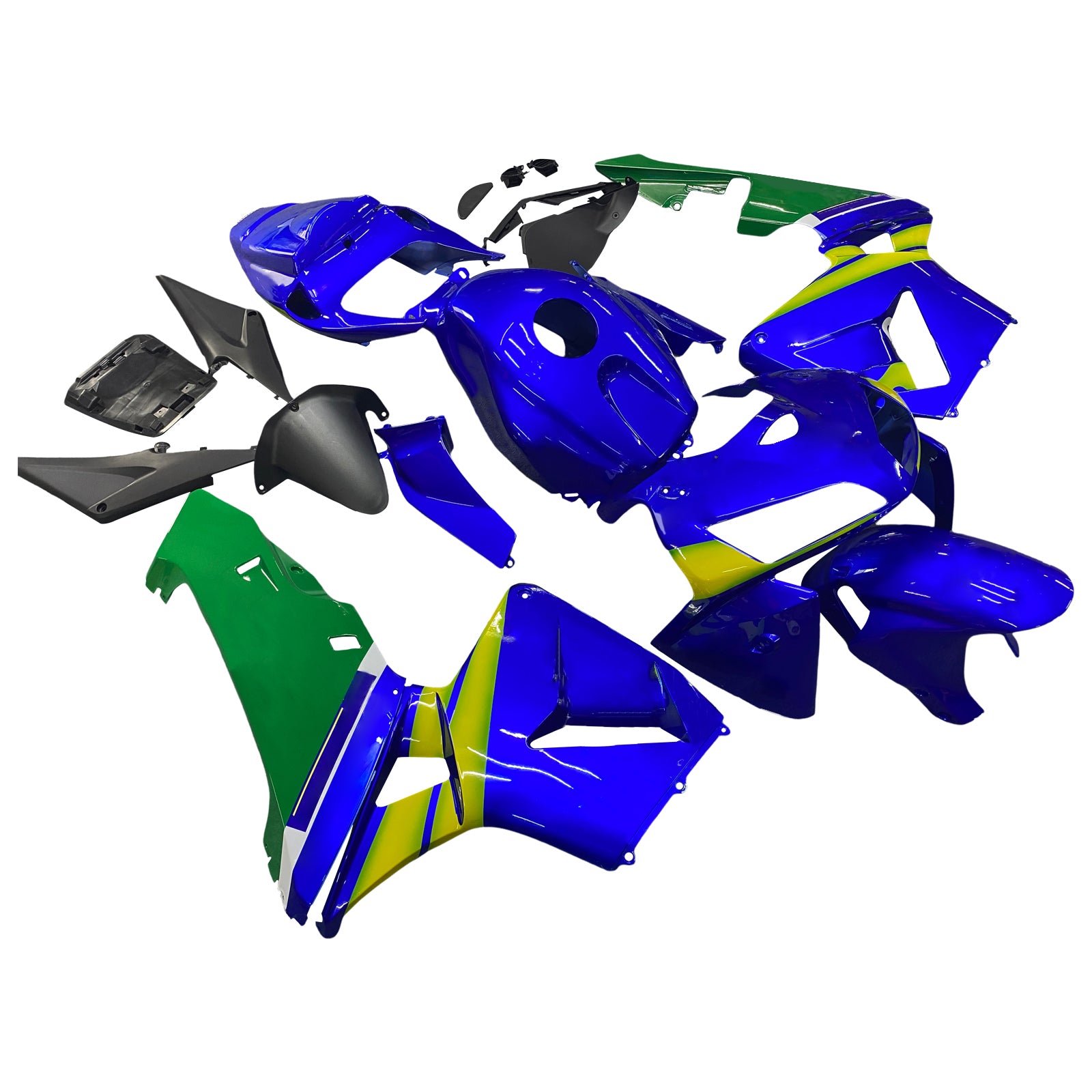 Carenados 2005-2006 Honda CBR 600 RR Azul & Movistar Racing Verde Genérico