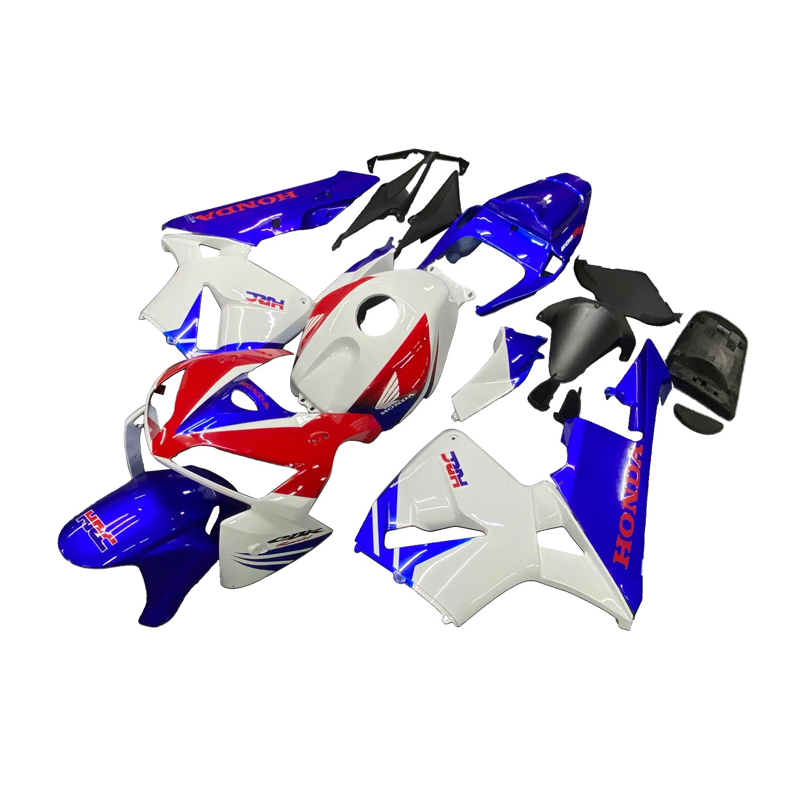 2005-2006 Honda CBR600 kuip wit en blauw set