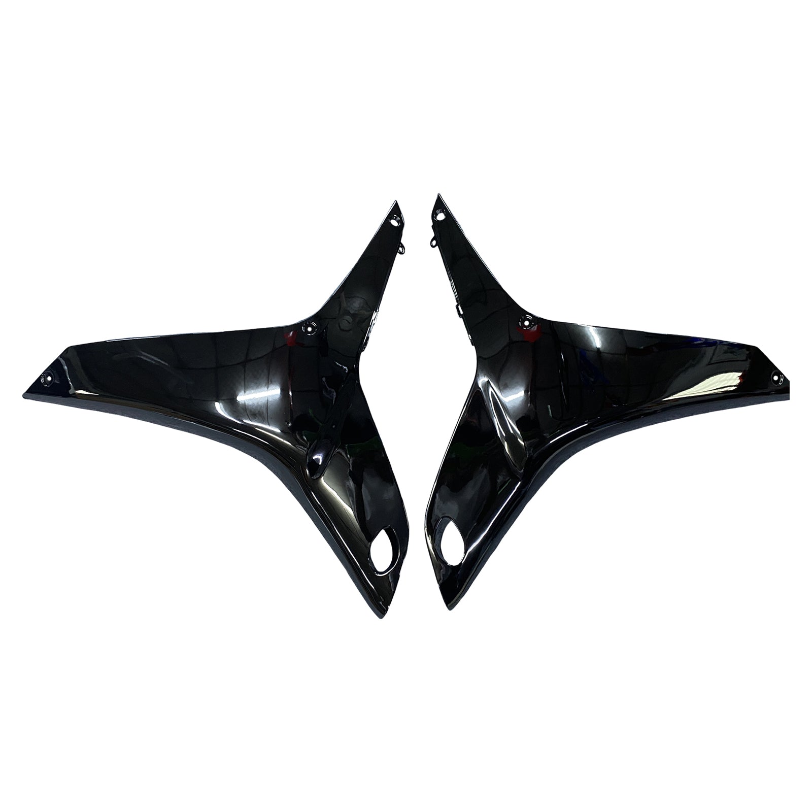 Honda CBR 600 RR Preta 2007-2008 & Carenagens de corrida CBR brancas genéricas
