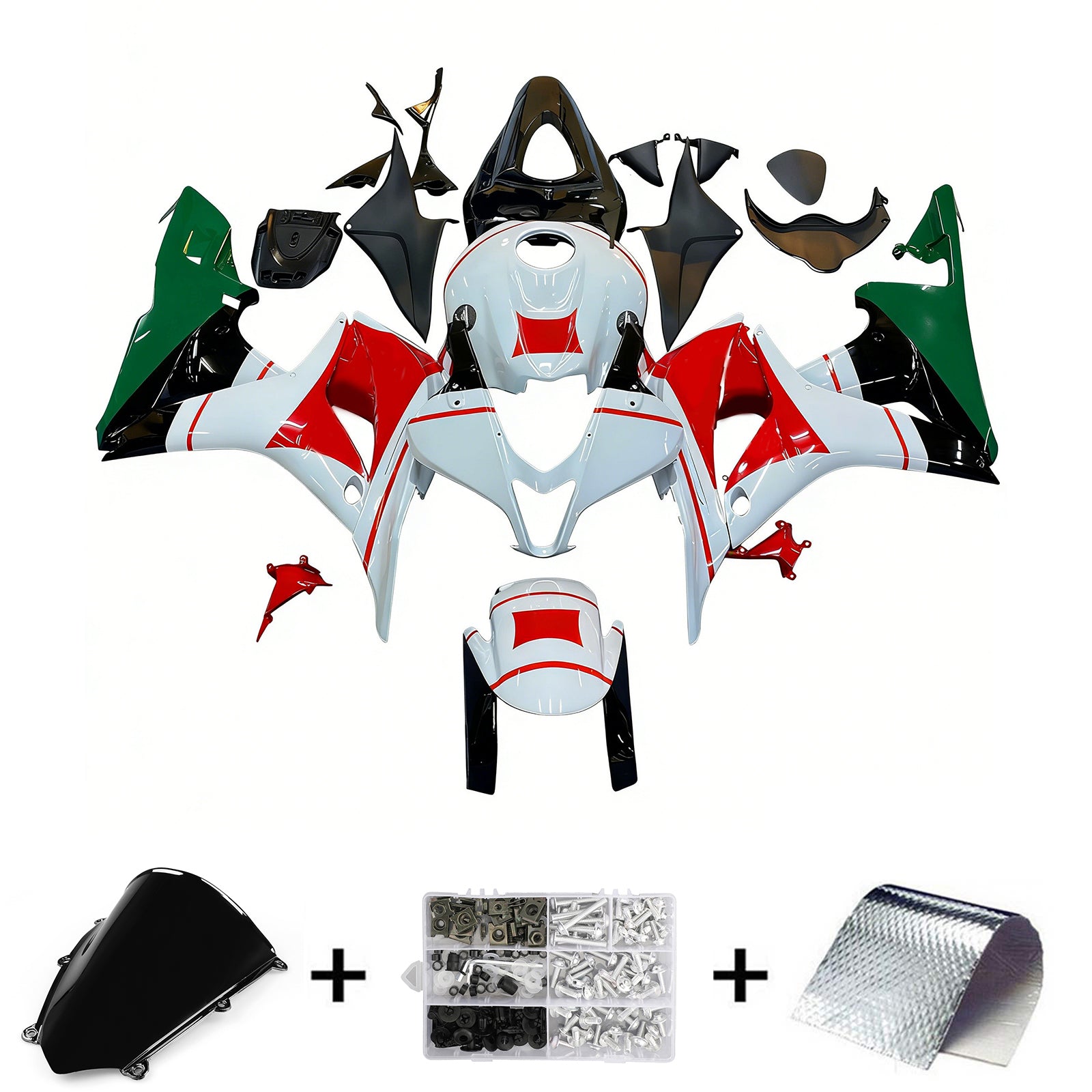 2007-2008 Honda CBR 600 RR meerkleurige San Carlo Racing stroomlijnkappen algemeen