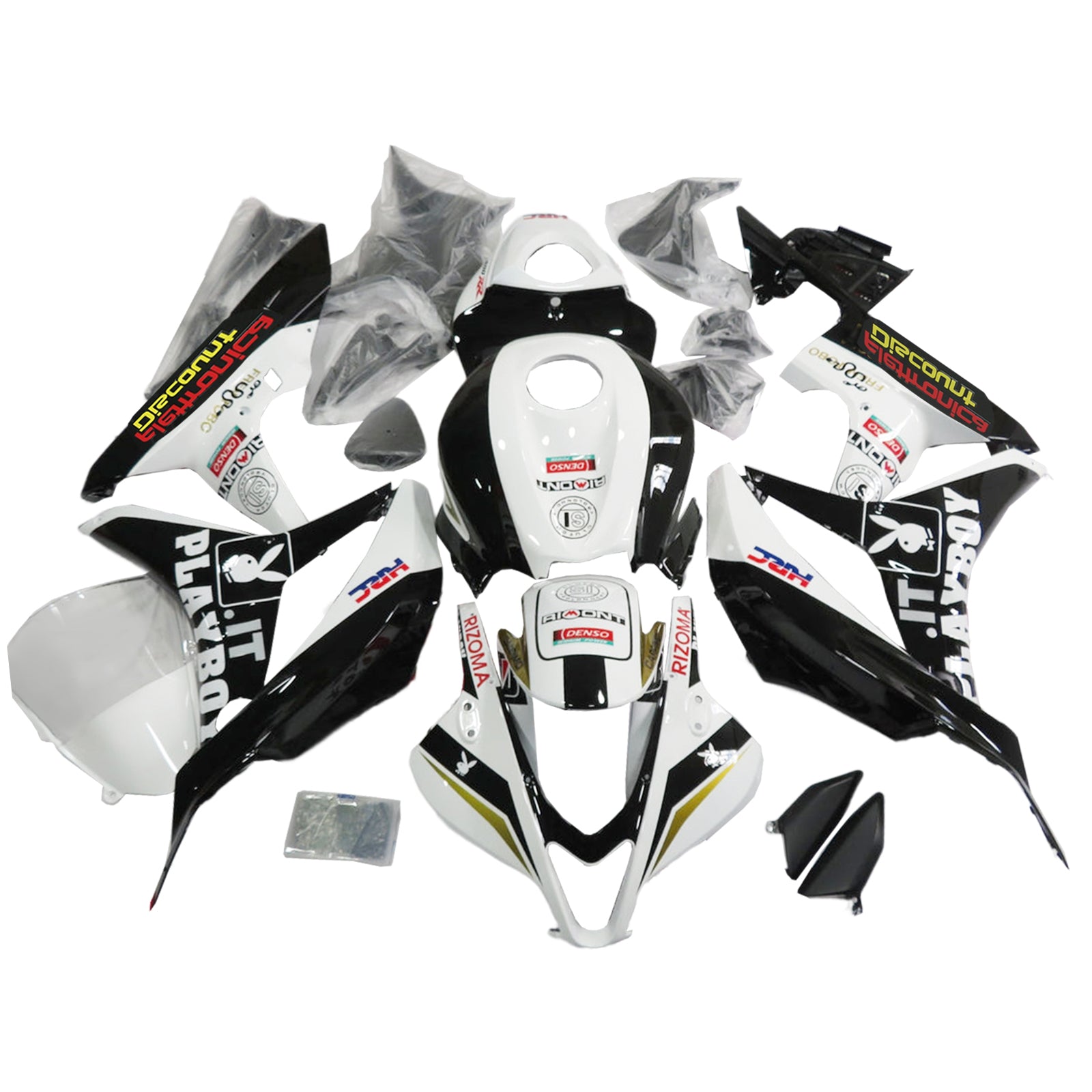 2007-2008 CBR600RR Carrosseriekuip ABS Spuitgegoten kunststoffen Set Heet verkoop Generiek