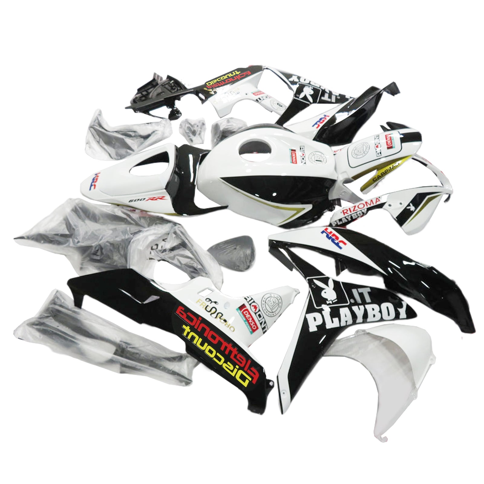 2007-2008 CBR600RR Carrosseriekuip ABS Spuitgegoten kunststoffen Set Heet verkoop Generiek