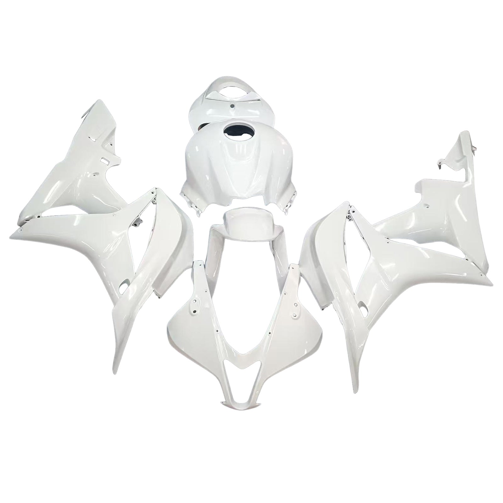 2007-2008 Honda CBR600 Fairing White Kit