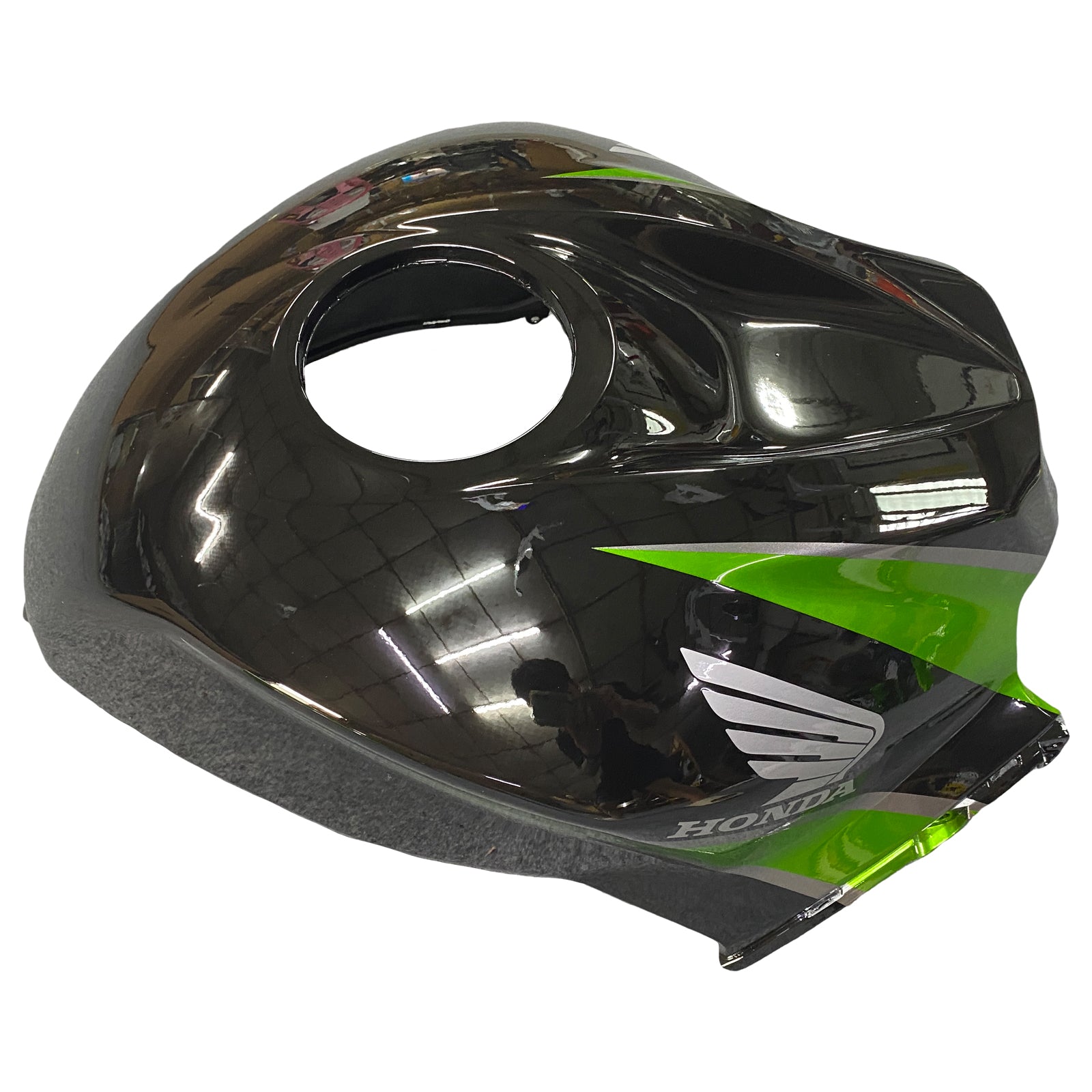 2007-2008 Honda CBR 600 RR Metálico Negro y Verde Honda Racing Carenados Genérico