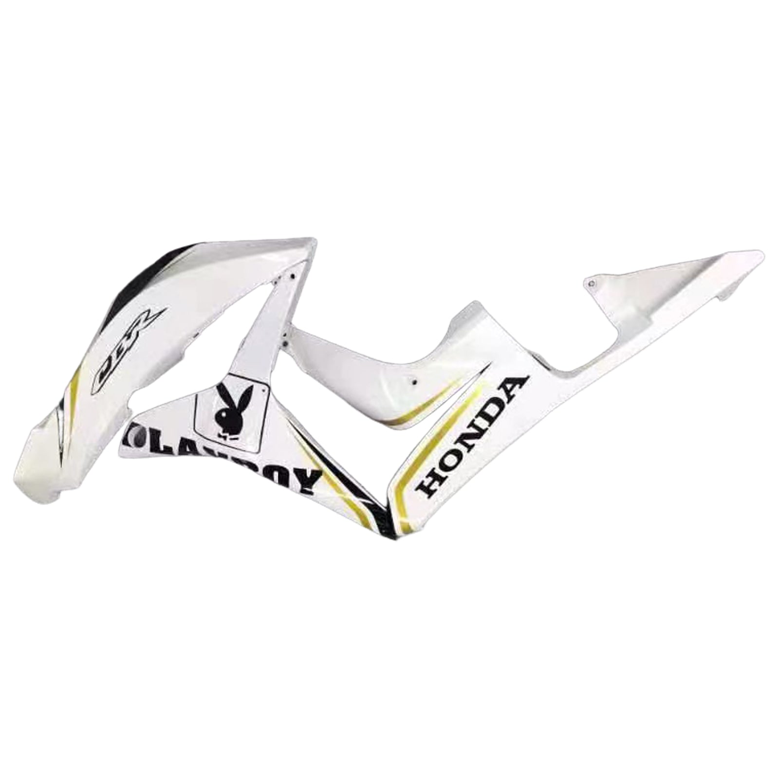 2007-2008 Honda CBR 600 RR White & Black Playboy Racing Fairings Generic