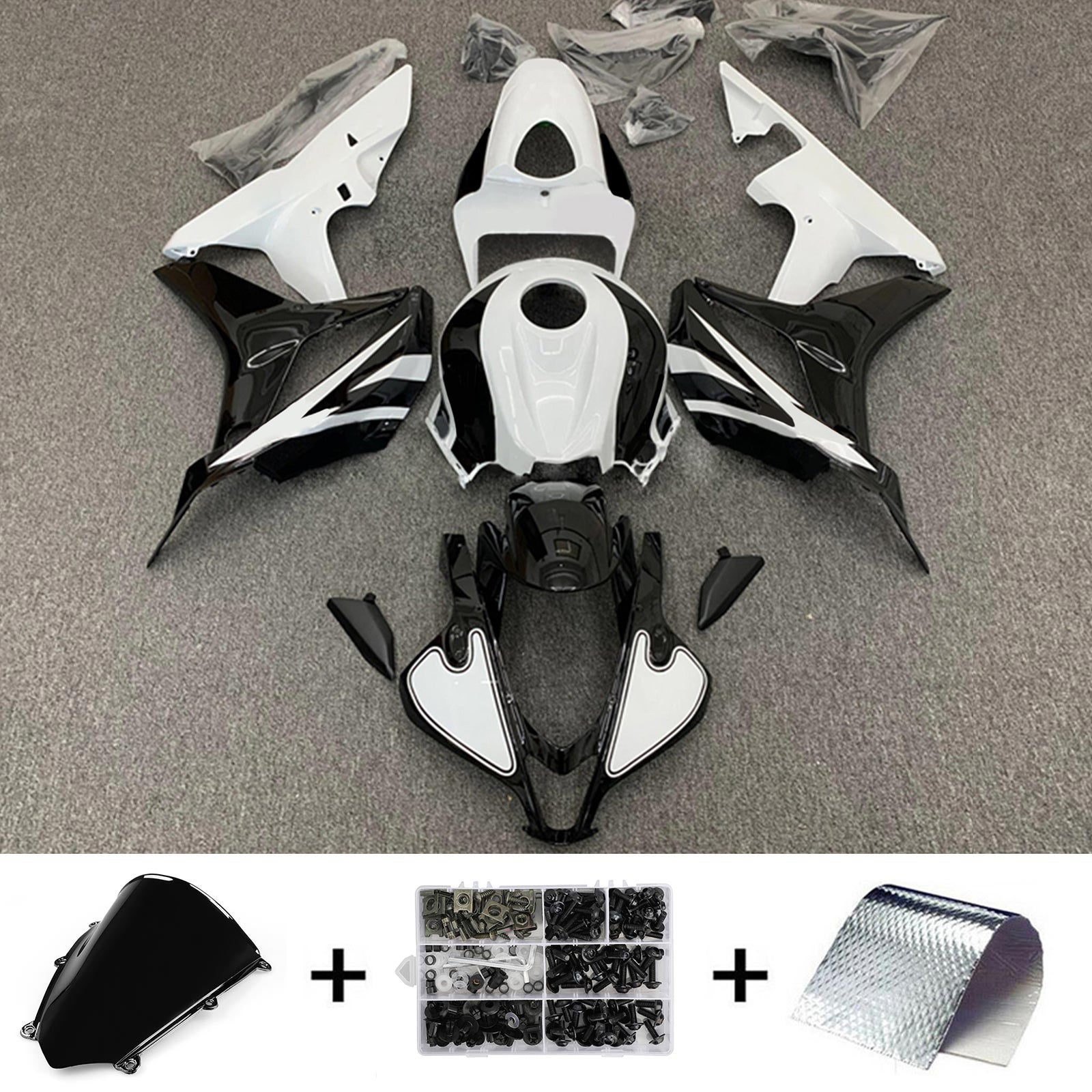 2007-2008 Honda CBR600RR F5 Fairing Kit Karosseri Plast ABS
