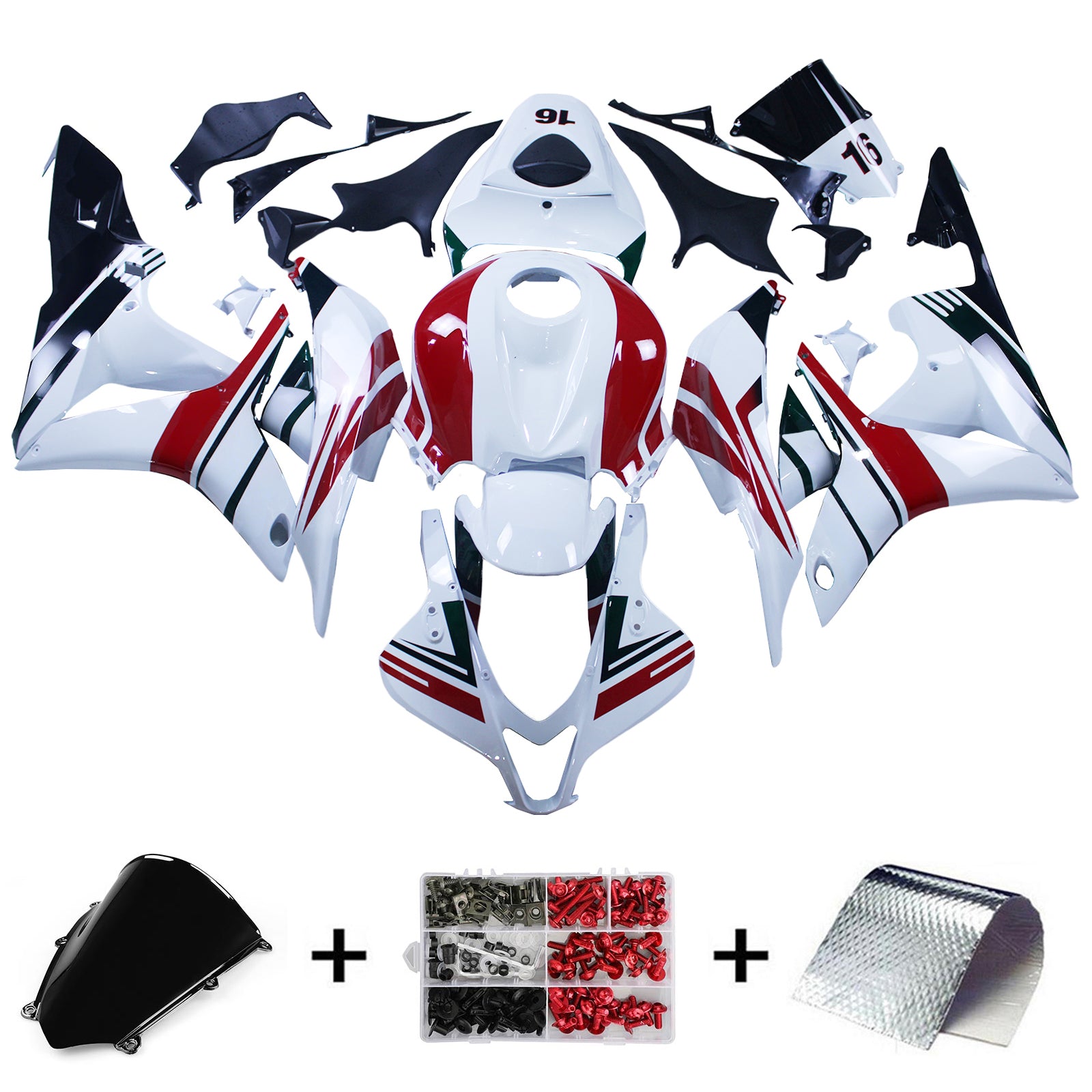 2007-2008 Honda CBR600RR F5 kuipset carrosserie kunststof ABS